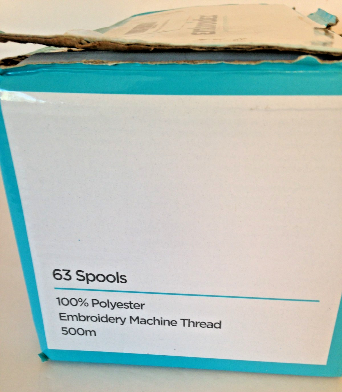63 Colored Thread Spools Brother Embroidery Machine 100% Polyester