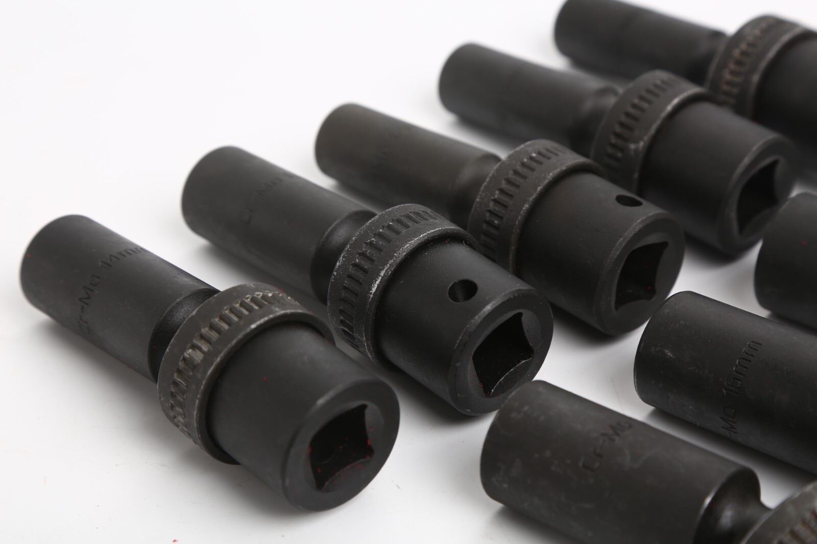 10 Pc 1/2 Inch Drive 6 Point Deep Universal Impact Socket Set Metric Size