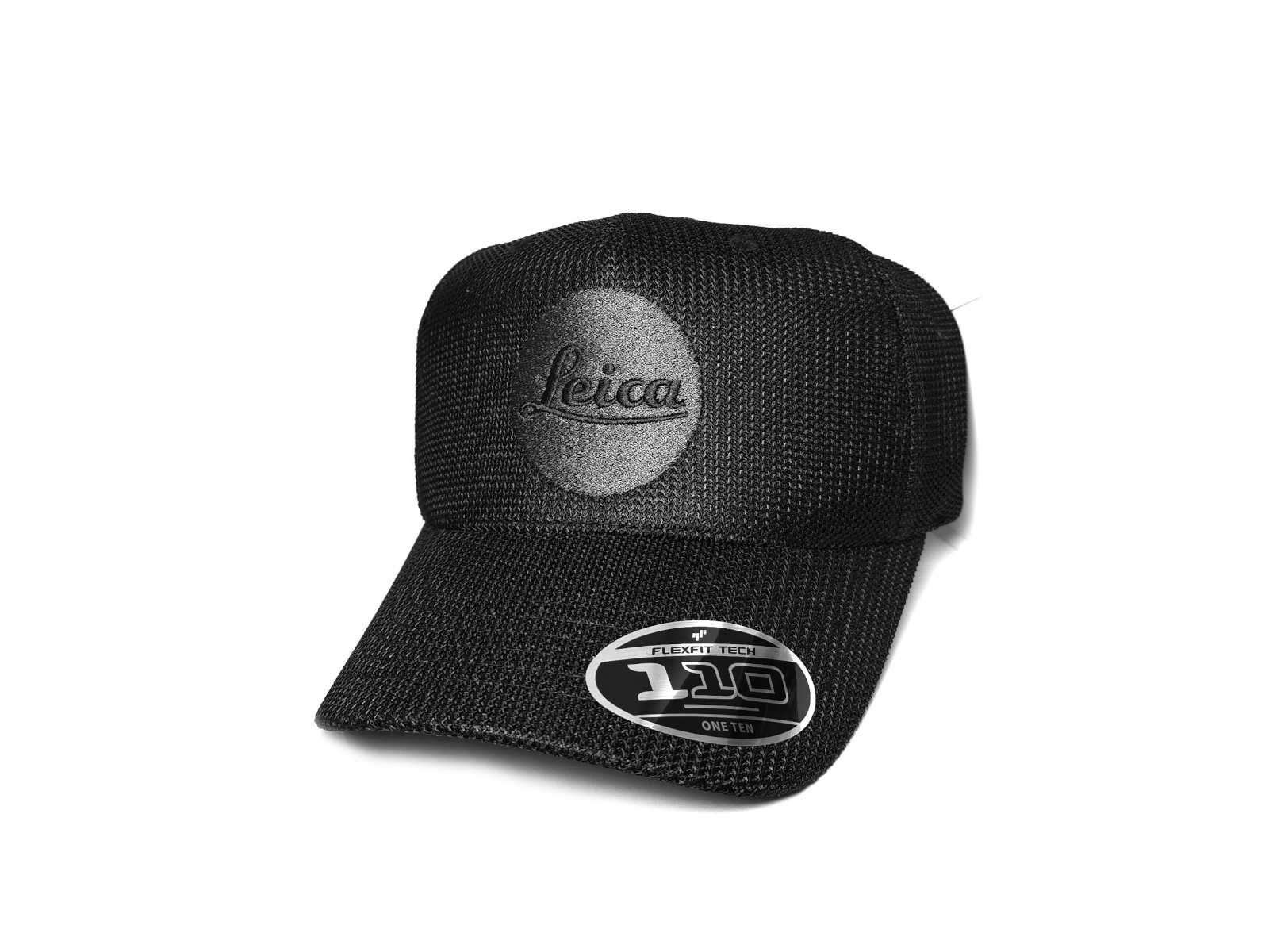 Genuine Leica & Flexfit Tech 110 / One Ten Black Baseball Cap