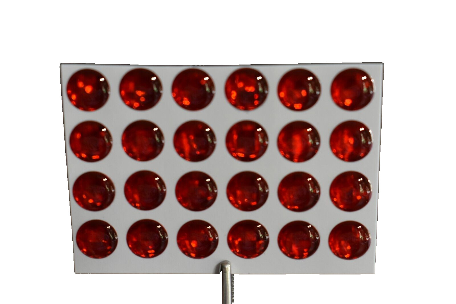 24, SOLID RED NO PUPIL  6mm  1/4"  3D Soft Molded Lure Eyes Fly Tying