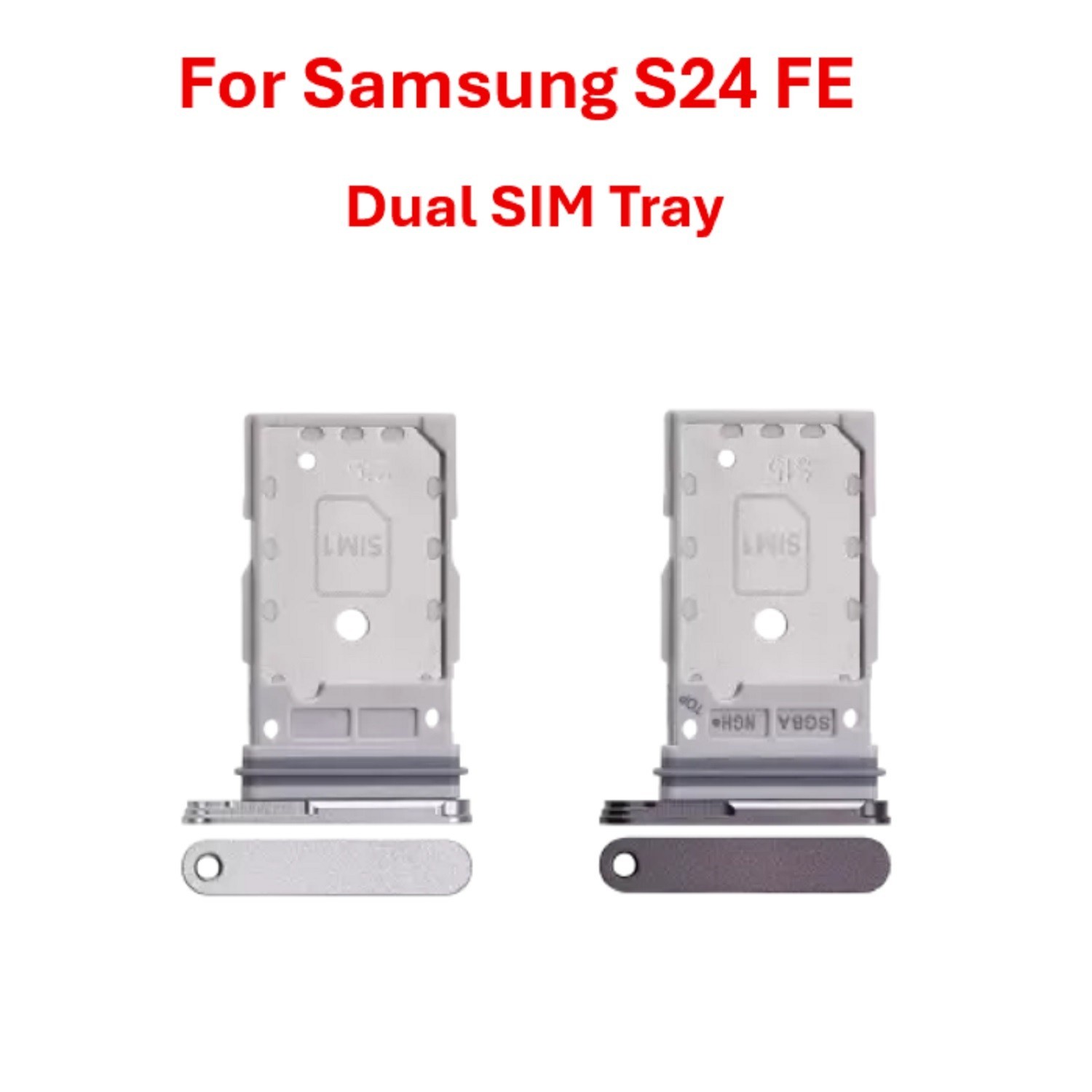 Dual Sim Card Holder Tray OEM For Samsung Galaxy S24 FE 5G