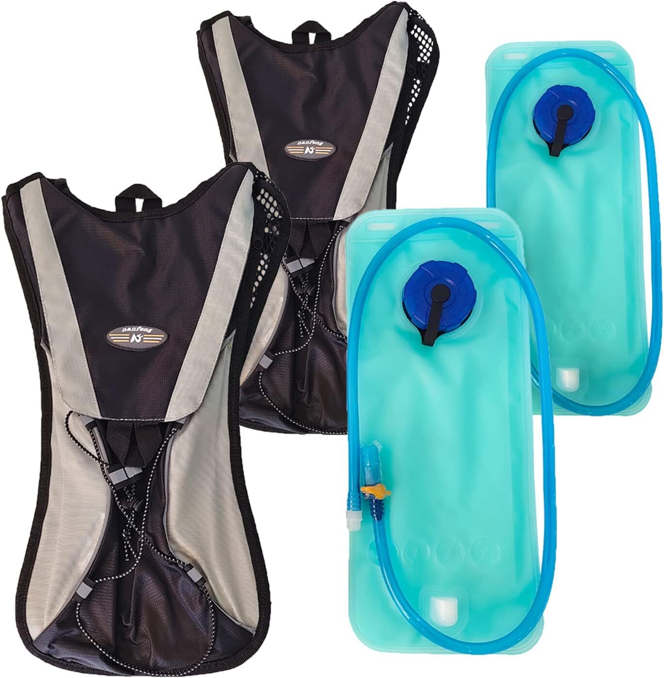 2L Water Bladder Bag Sporting Hydration Backpack Outdoor Hiking Cycling 2Sets