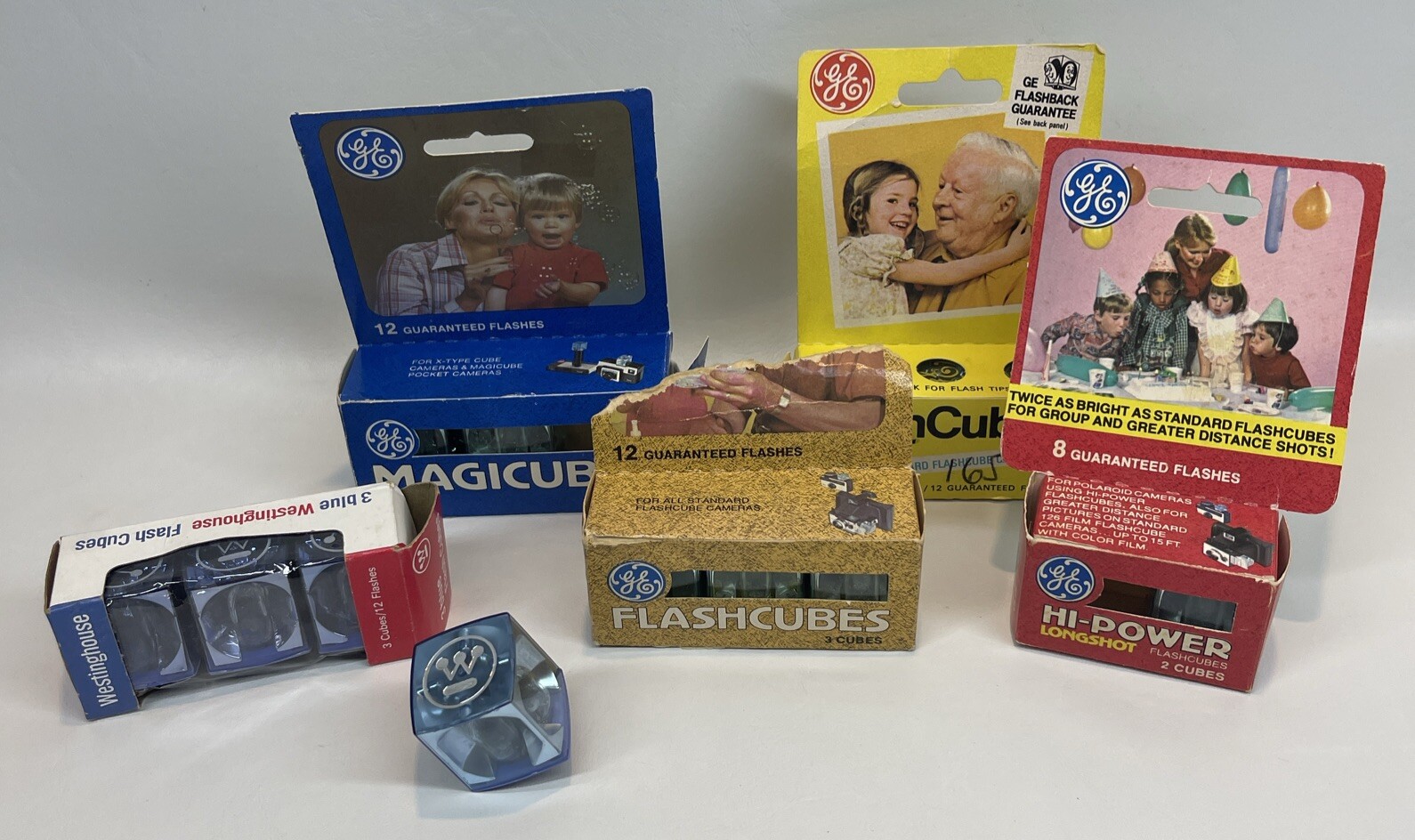 Vintage Camera Flash Cubes Mixed Lot of 13 GE Westinghouse New Unused