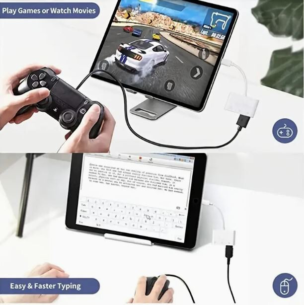 PHONE + Mac Book USBC SD Card Micro SD TF Card Reader Adapter 2 Pack