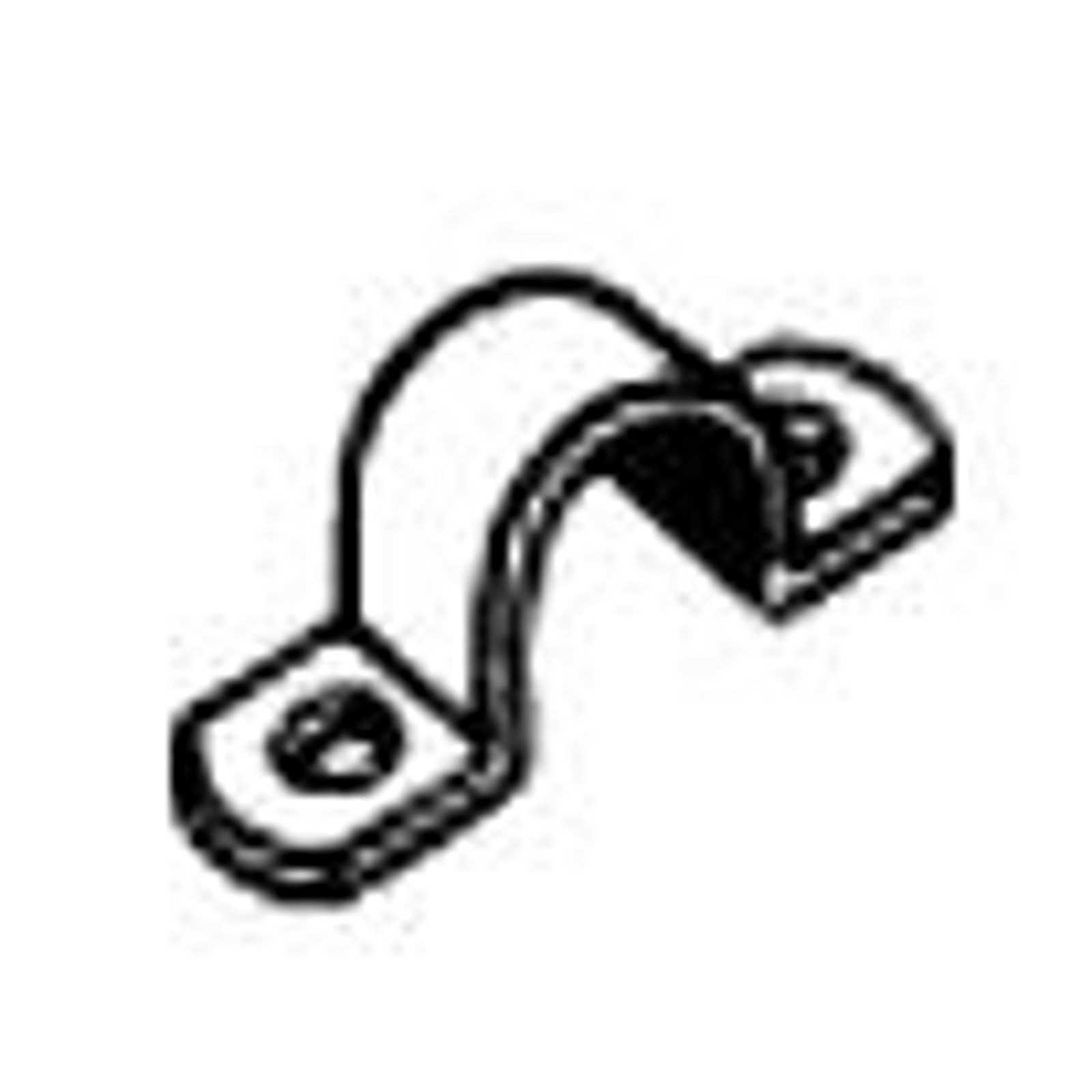 VICTOR SPECIALTIES 10031-S, Rigid Conduit Strap, 3-1/2", 11/32" Hole, Steel, 1pc