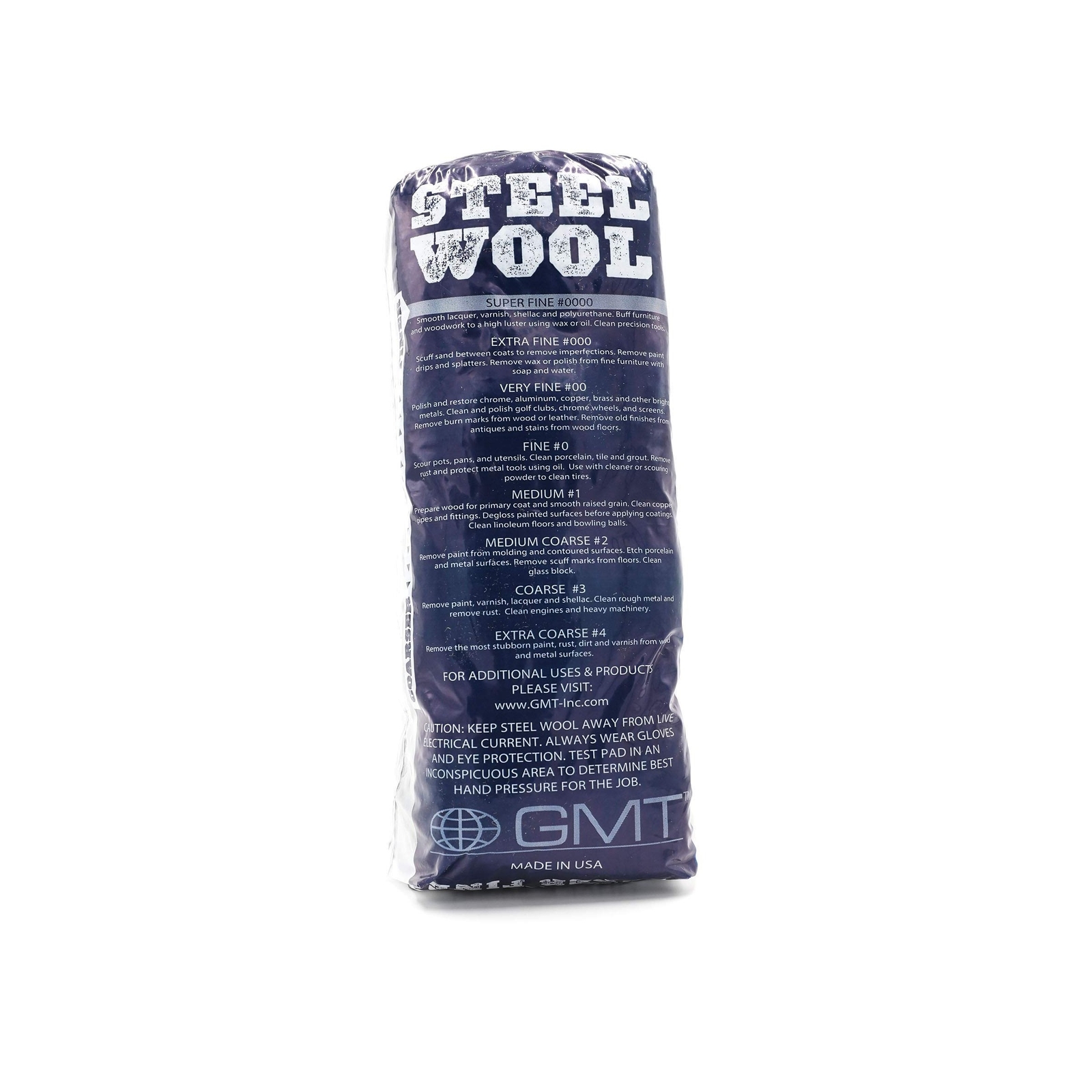 GMT Steel Wool 0000 Super Fine Grade Hand Pads; Pack of 16 Pads (Case of 12 P...