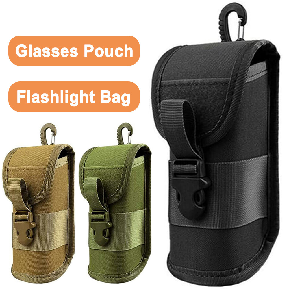 Tactical Molle Eyeglasses Box Shockproof Protective Sunglasses Case Hanging Pack