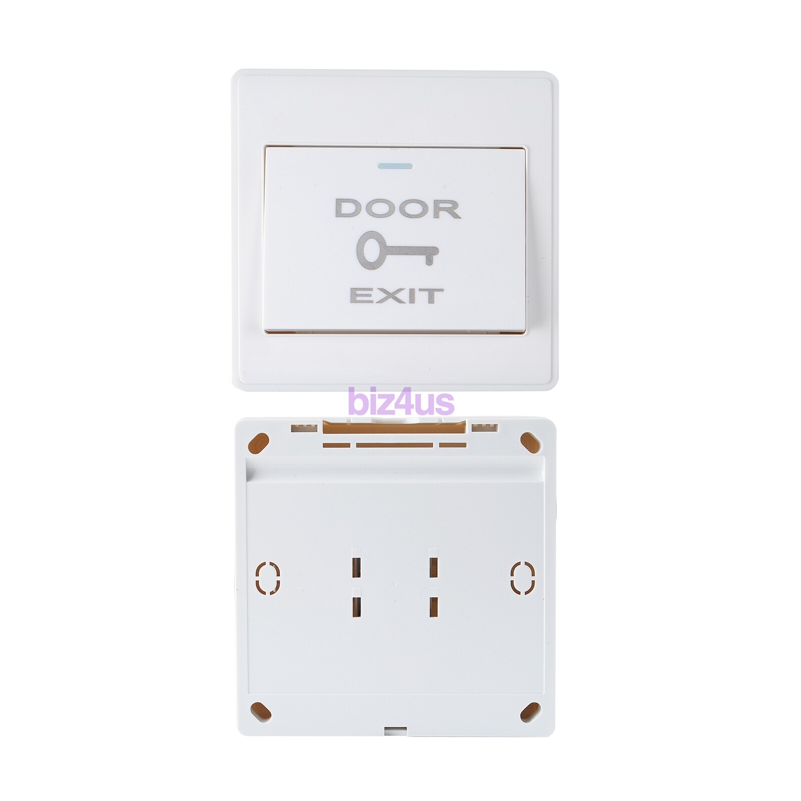 White Door Lock Exit Button Push Release Switch Panel for Access Control System