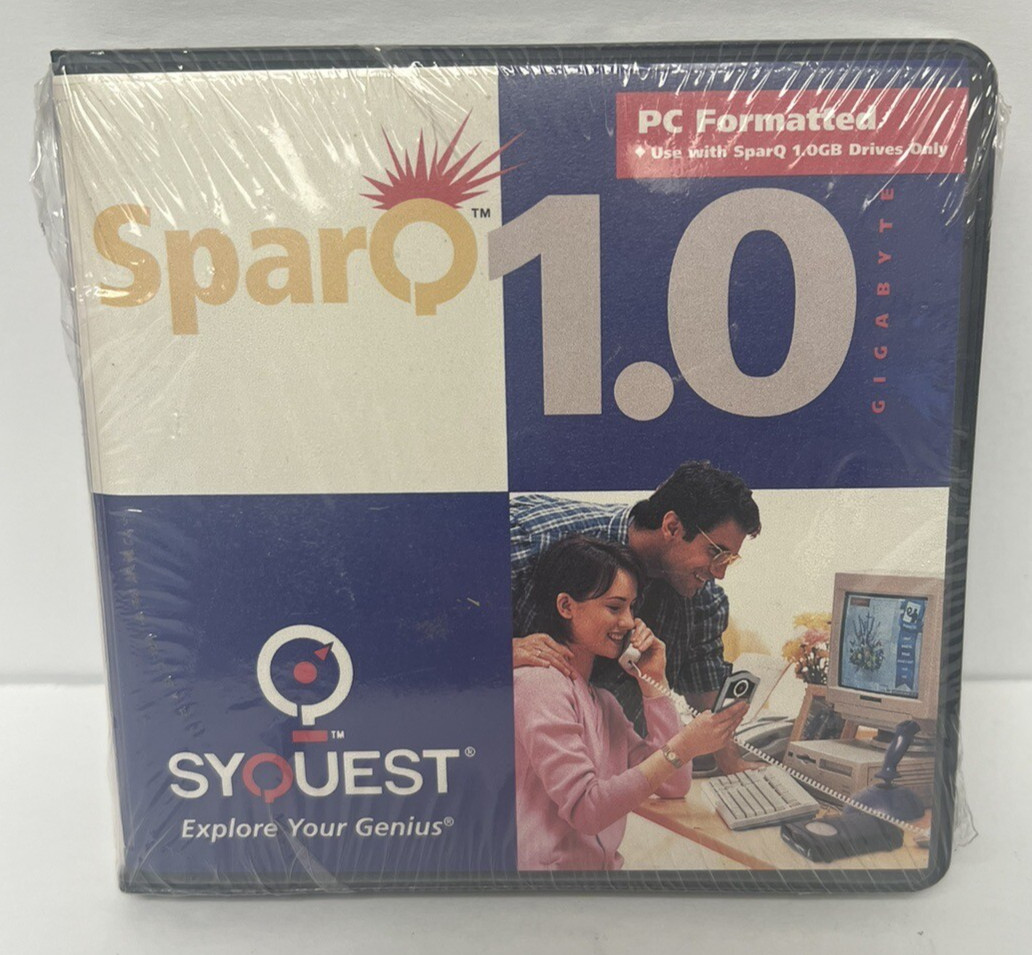 Sealed 1997 Syquest SparQ 1.0 GB Removable Cartridge New