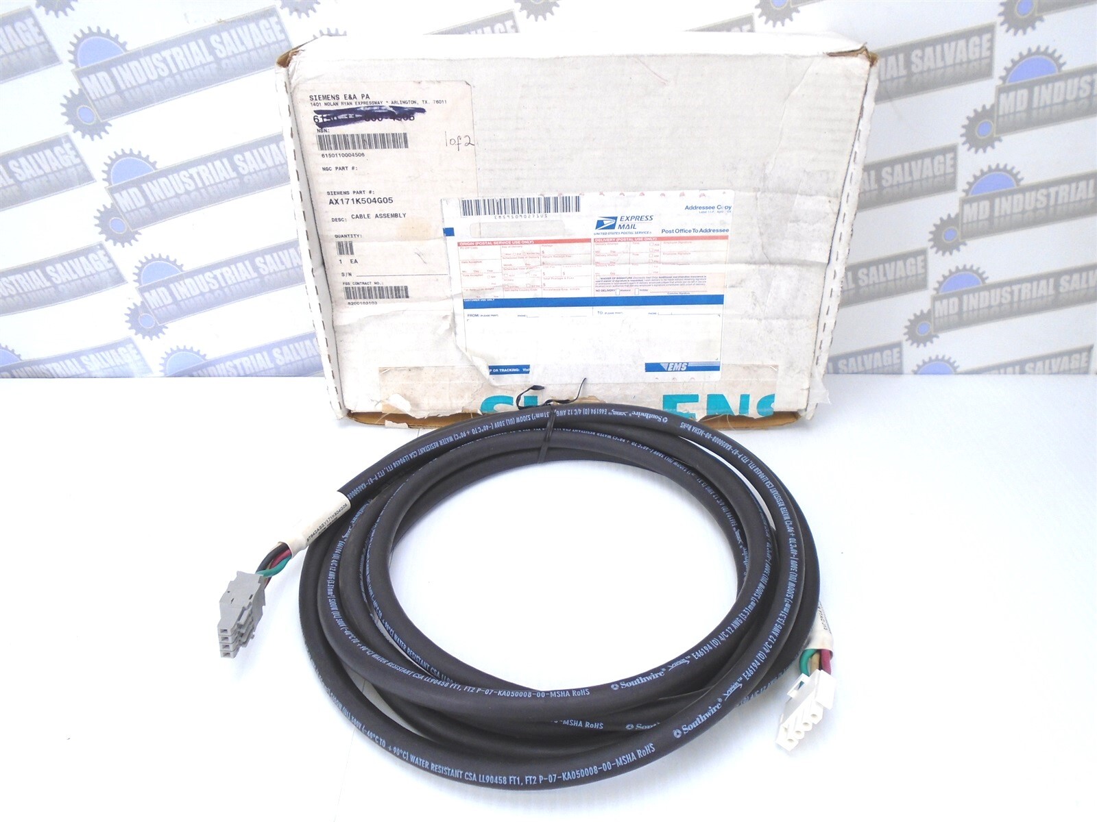 Siemens - AX171K504G05 - Cable Assembly - RT UNPWR FTAC J13, SOR TB306 - (New)