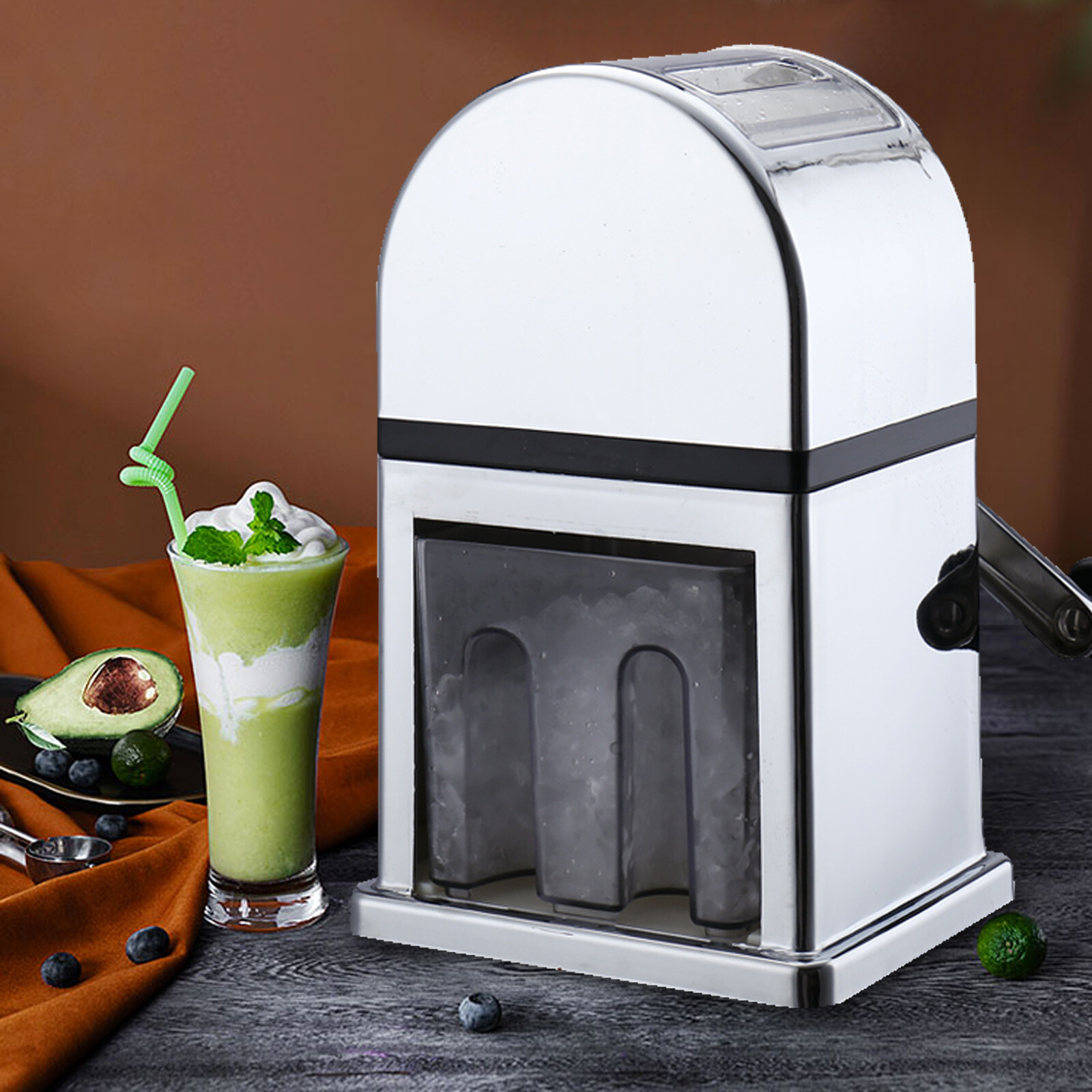 Commercial Stainless Steel Ice Crusher  Machine Durable Crushed Ice Maker