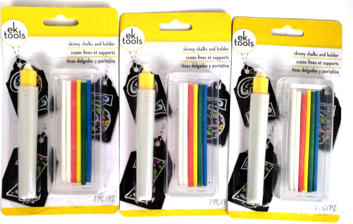 Lot of 3 New EK Tools Skinny Chalks & Holder