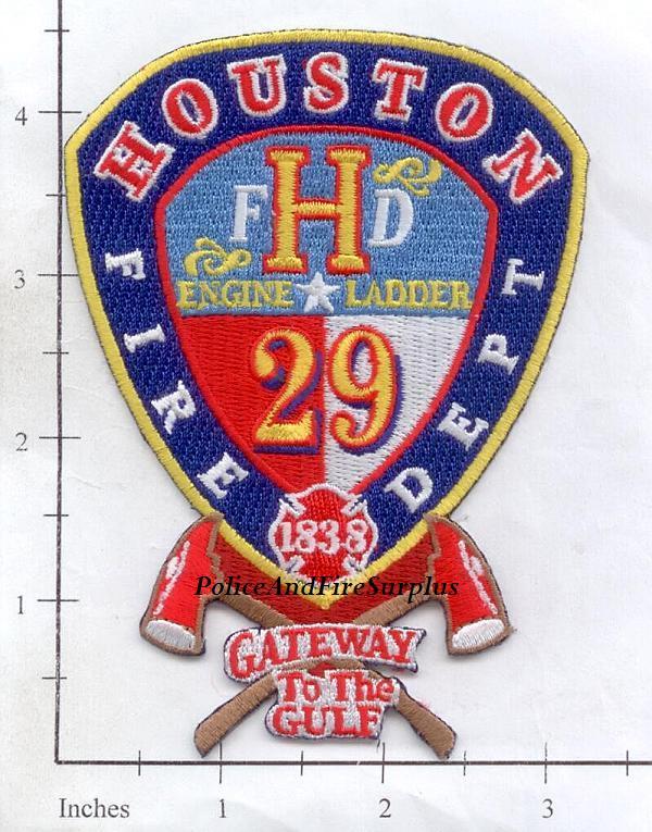 Texas - Houston Station 29 TX Fire Dept Patch - Gateway to the Gulf