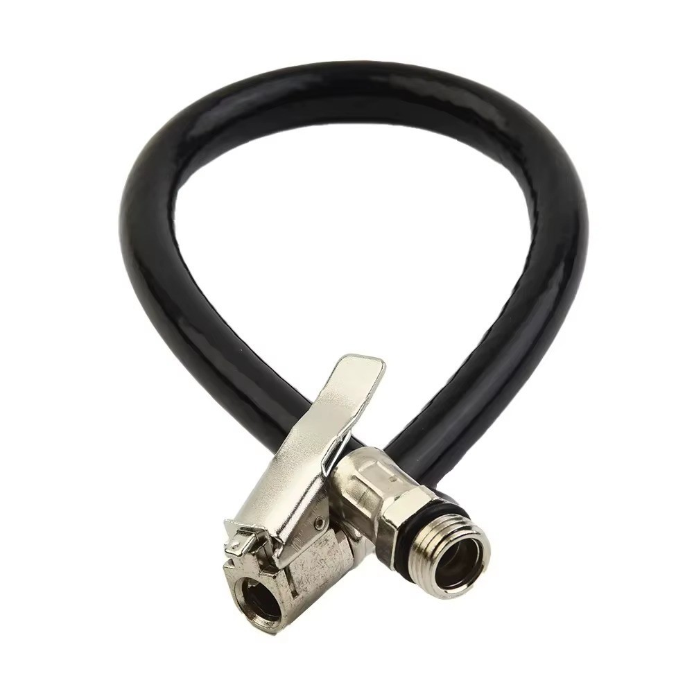 Air Tyre Inflator Pressure Car Auto Tire Hose Pump Gauge Hose Connector Flexible