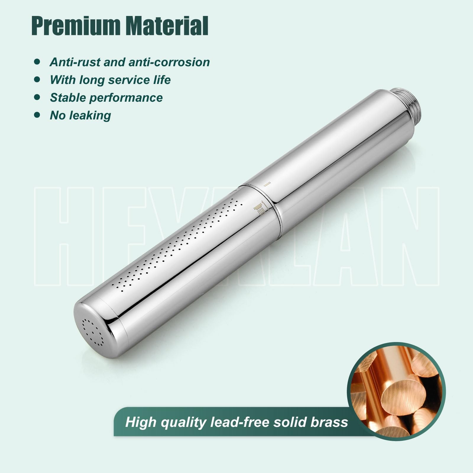 Hand Held Shower Wand, High Pressure Dual Function, Polished Chrome - Spa-like