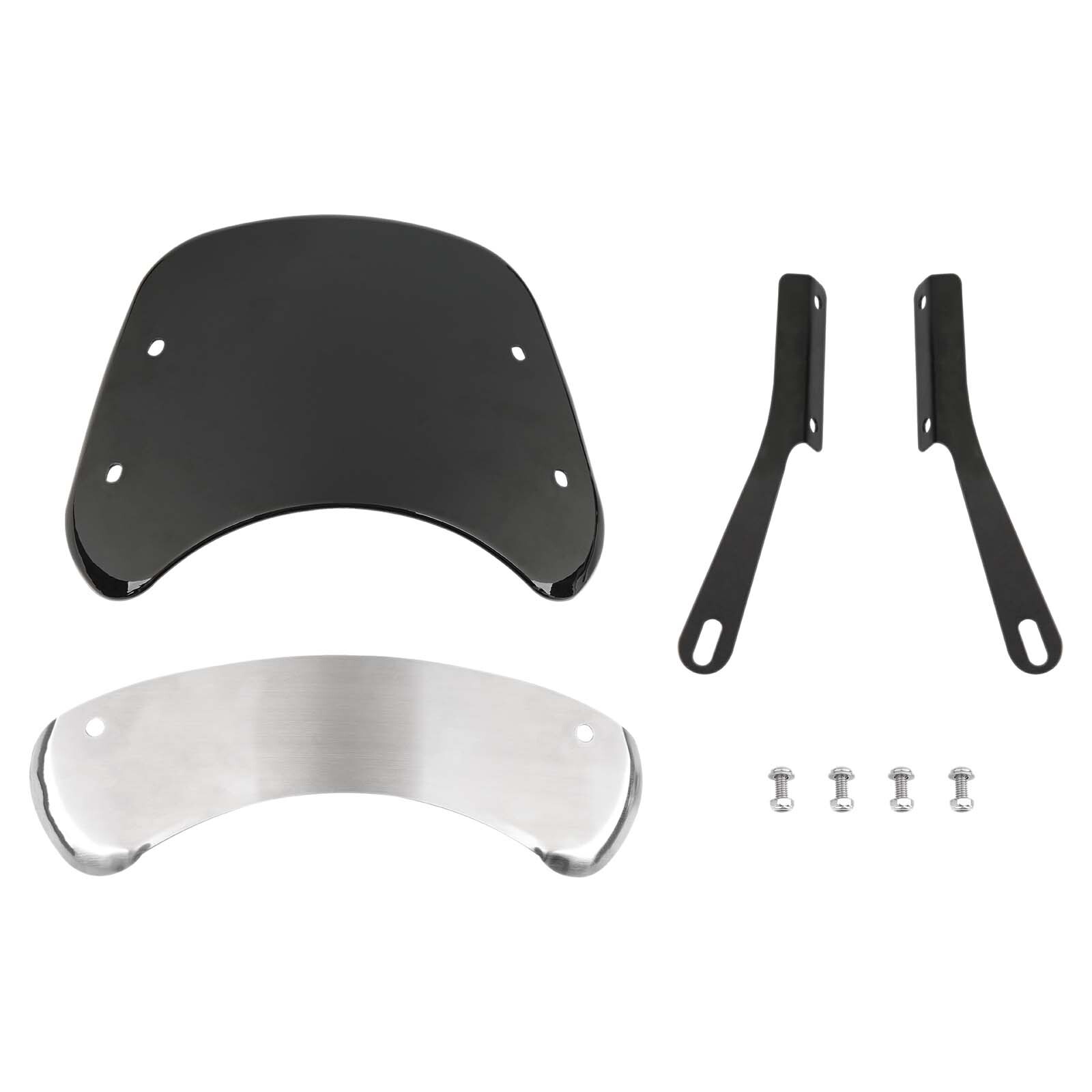 Motorcycle 5''-7" Round Headlight Windshield Windscreen For Victory High Ball