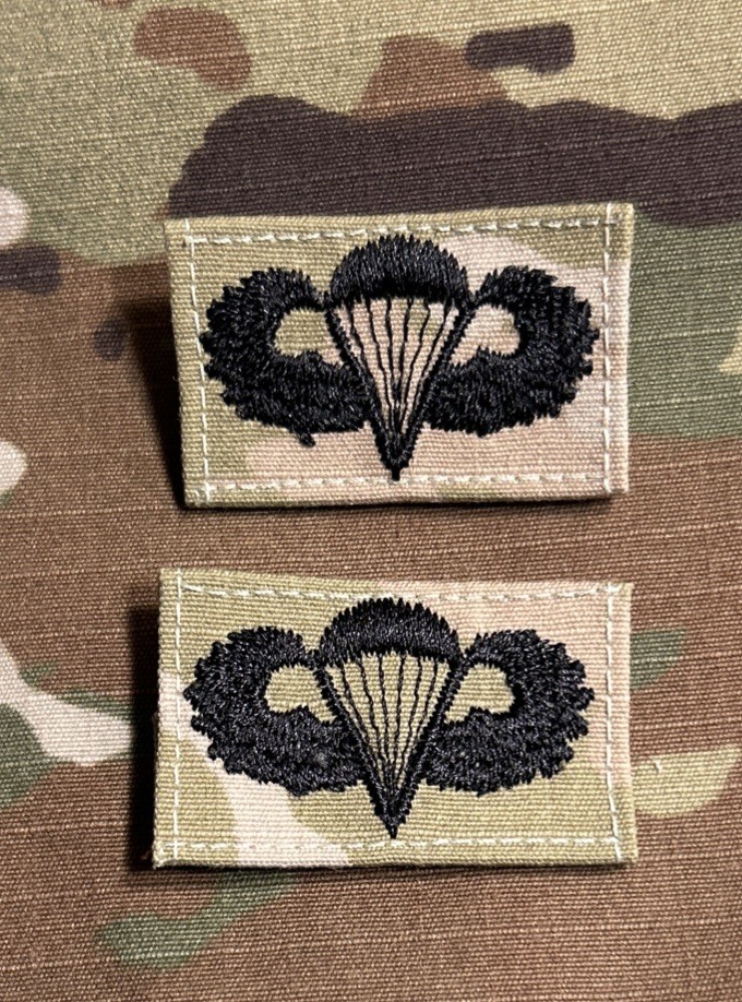 US Army Basic Parachutist Badges (2) OCP Sew-On Combat Uniform