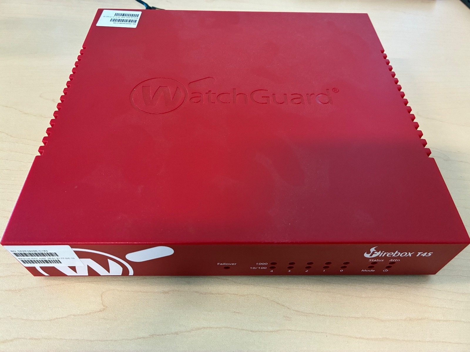 WatchGuard Firebox T45 Hardware only (WGT45415) - Used