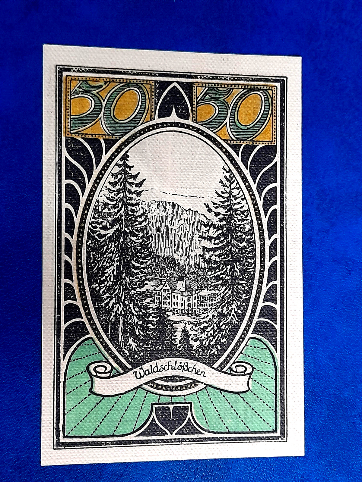 LAUTENTHAL HARZ NOTGELD 50 PFENNIG 1921 EMERGENCY MONEY GERMANY BANKNOTE (30404)