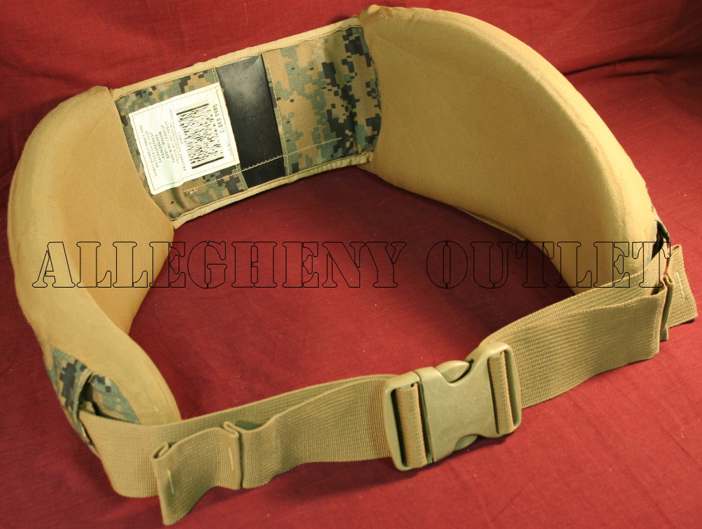 GEN 2 USMC ILBE Woodland Digital MARPAT Main Pack Hip Waist Belt 54" Medium