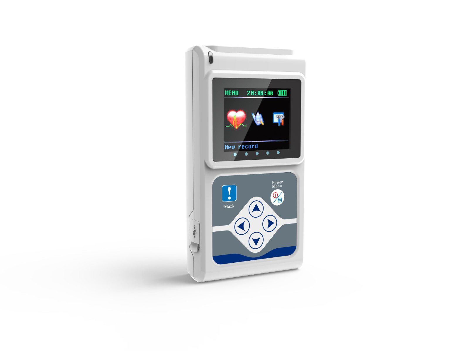 24H Dynamic ECG System 3-Lead Portable Recorder with PC Analysis Software