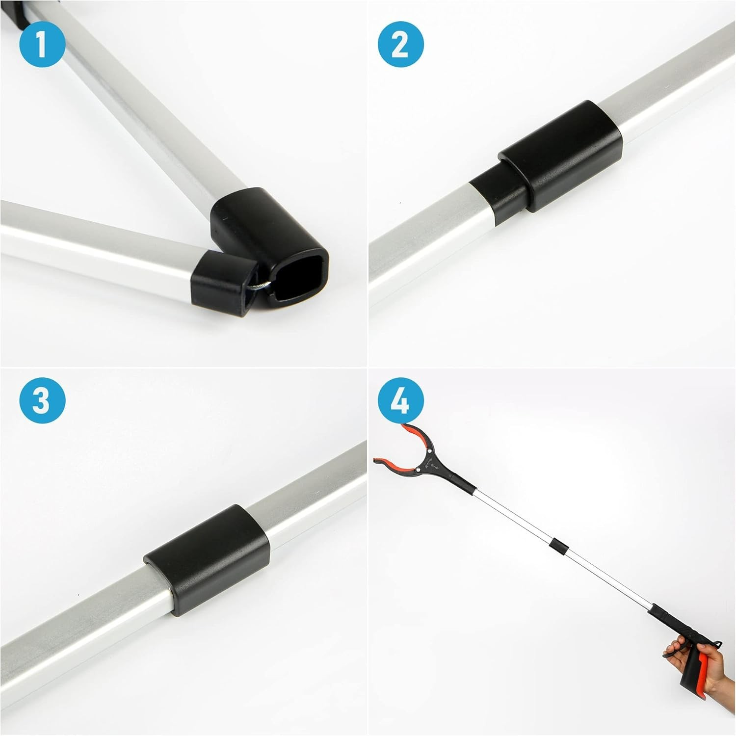 Extra Long 32-Inch Grabber Tool with Rotating Head for Effortless Mobility