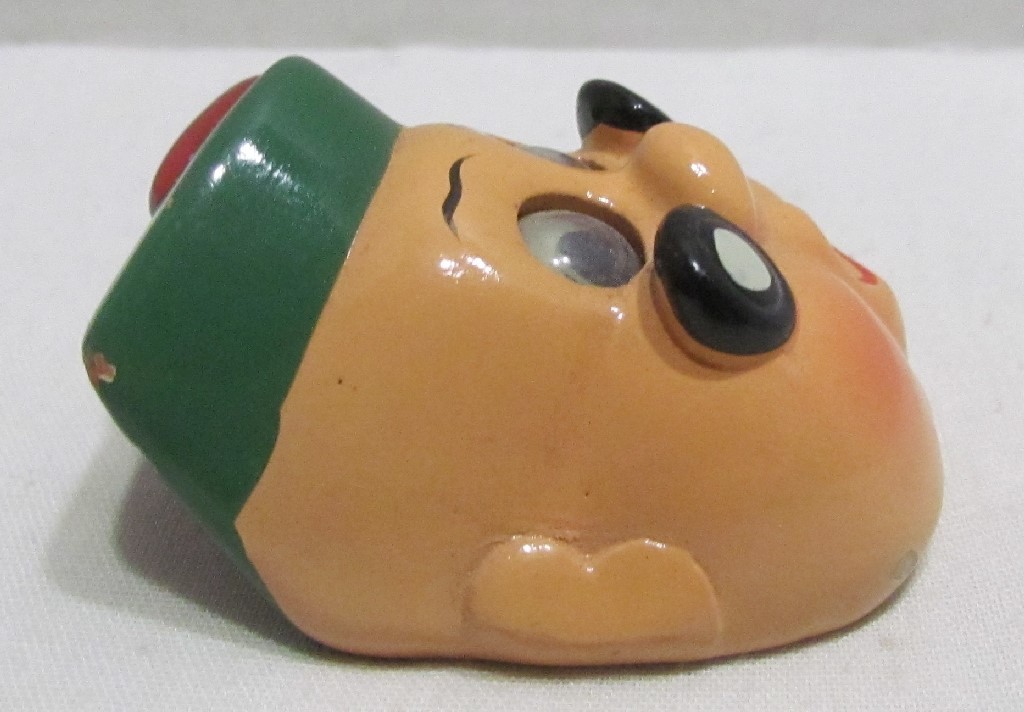 Figural Pencil Sharpener Scotsman with Googly Eyes