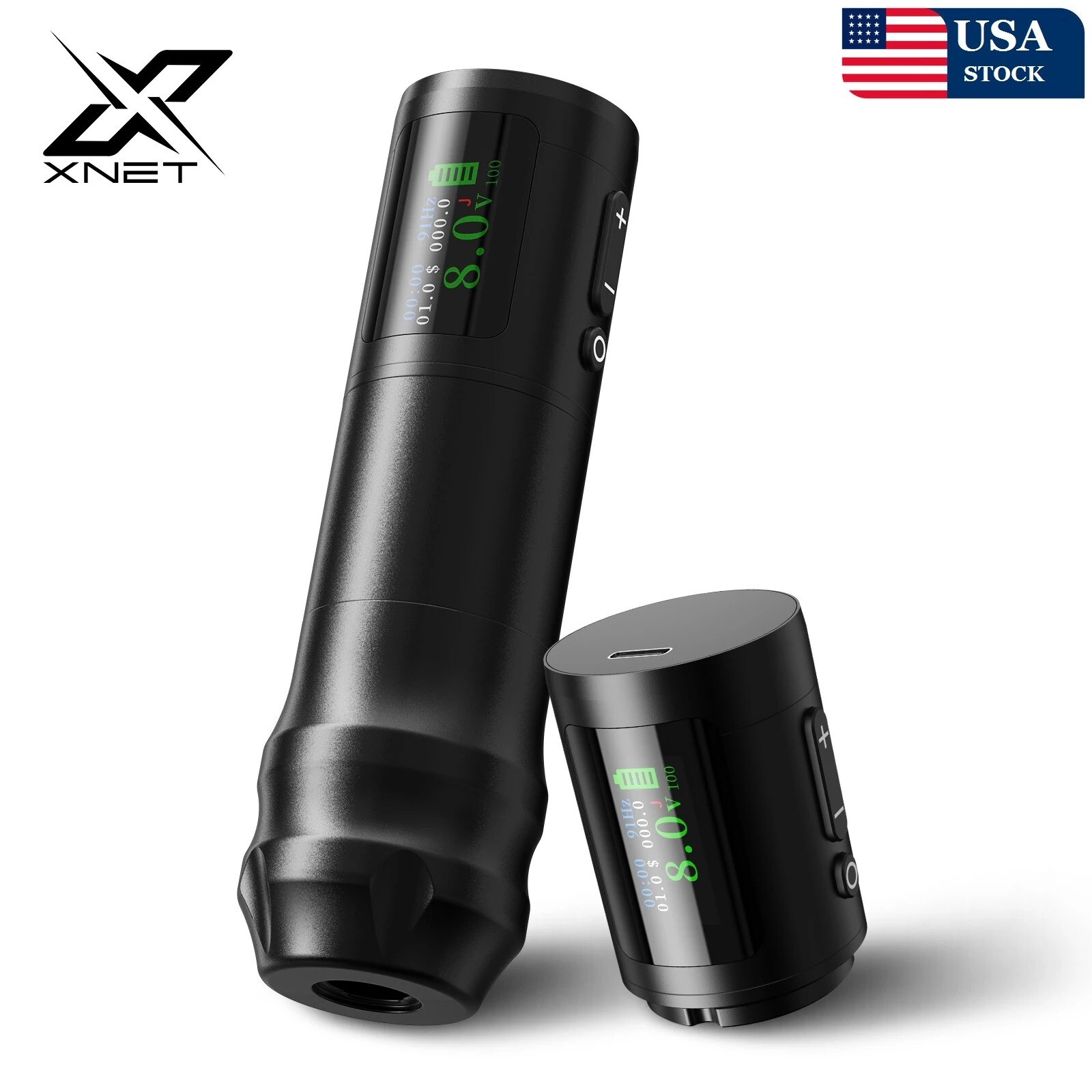 XNET Elite Pro Wireless Tattoo Machine Rotary 34/38 Grip Coreless Motor 1900mAh