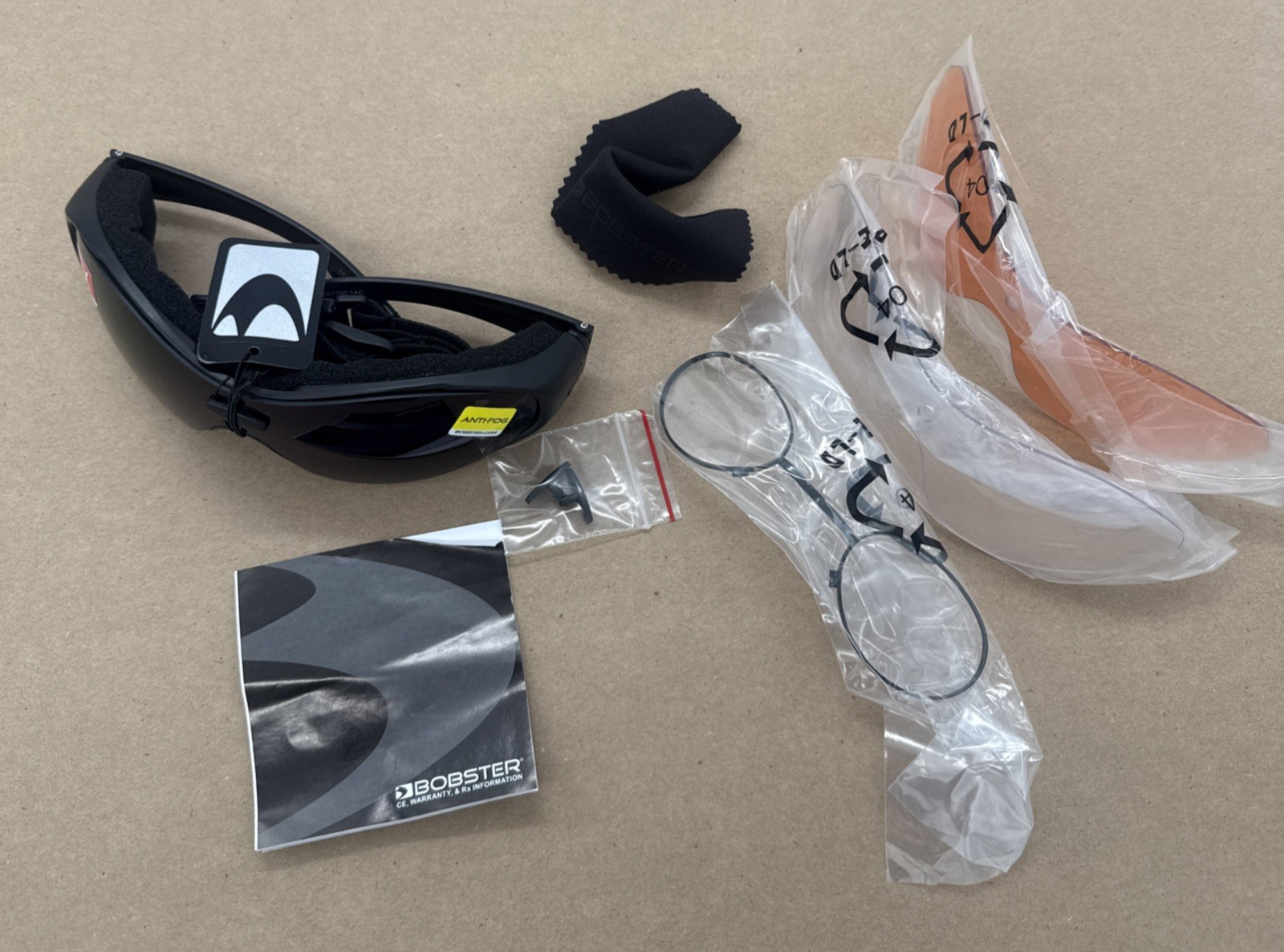 Bobster Spektrax Convertible Goggles Sunglasses 3 Anti-Fog Lenses TBW BSTT0C1AC