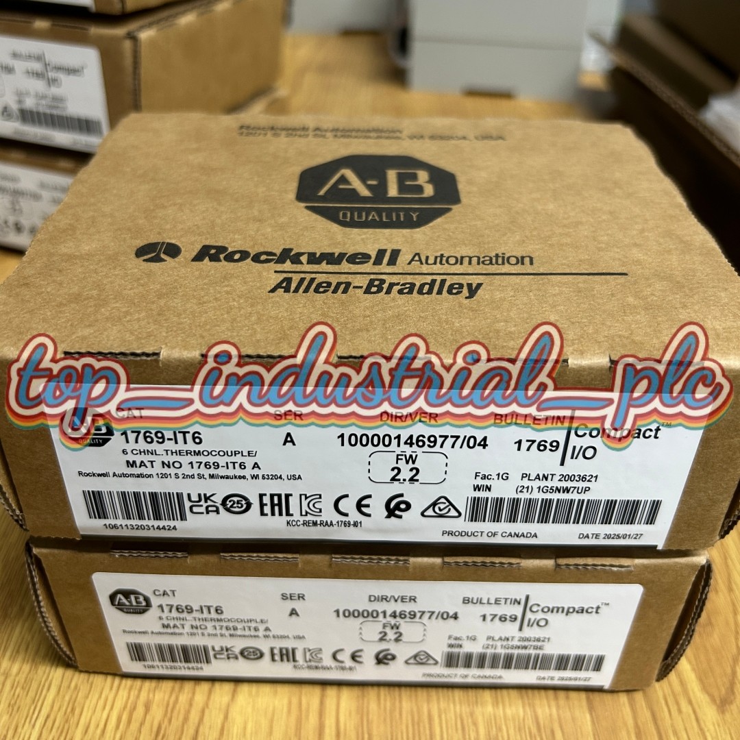 New Factory Sealed AB 1769-IT6 SER A CompactLogix Thermocouple/mV Input Module