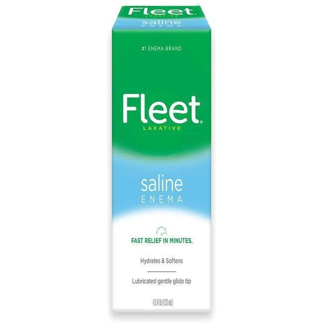 Enema Fleet Saline, Fast Constipation Relief, Hydrates and Softens - 4.5 fl oz