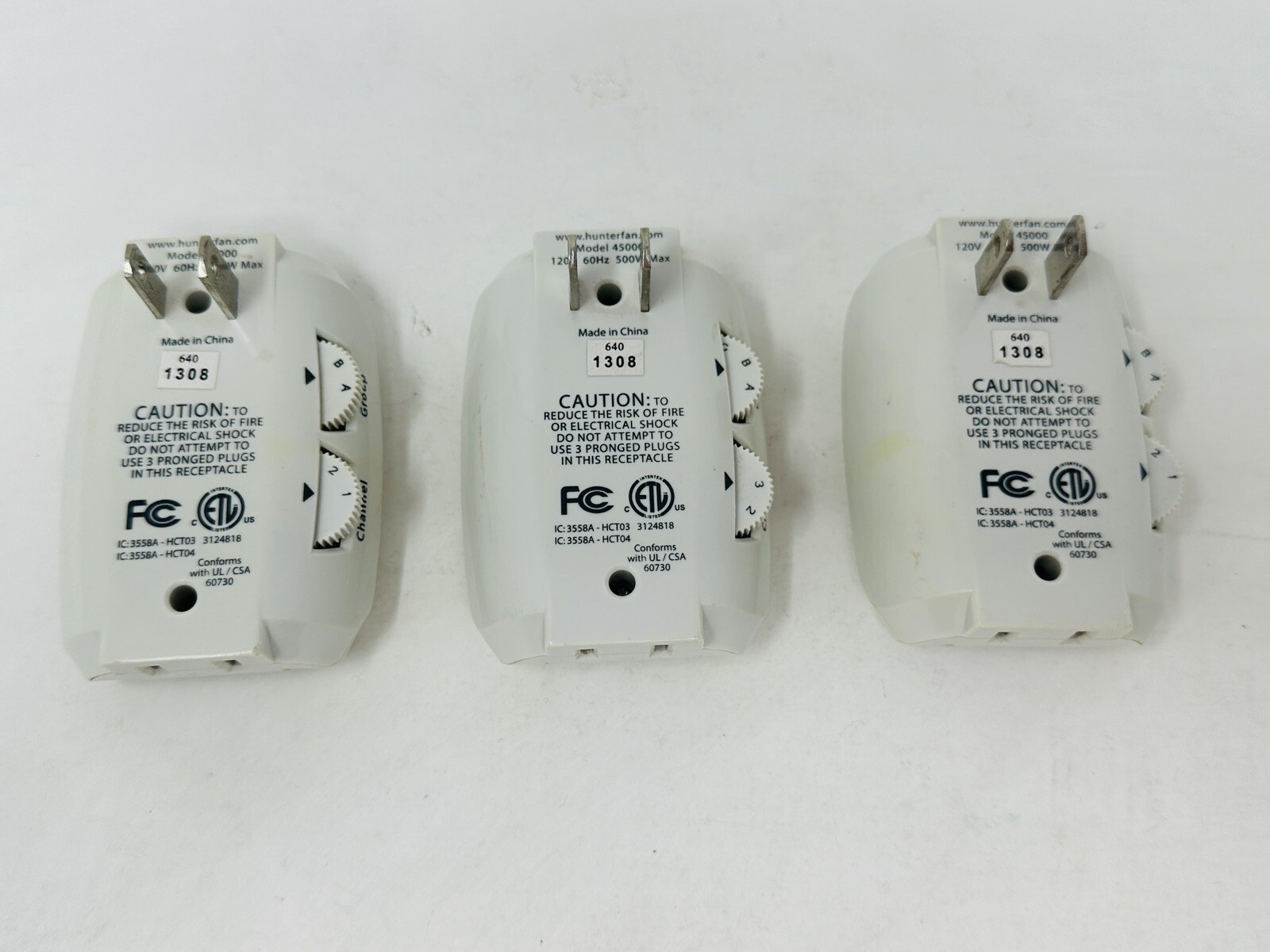 Hunter LightMinder Home Light Control System 45060 Transmitter + 3 Receiver READ