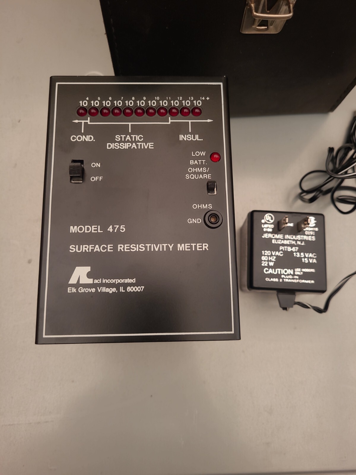 ACL MODEL #475 SURFACE RESISTIVITY METER IN CASE