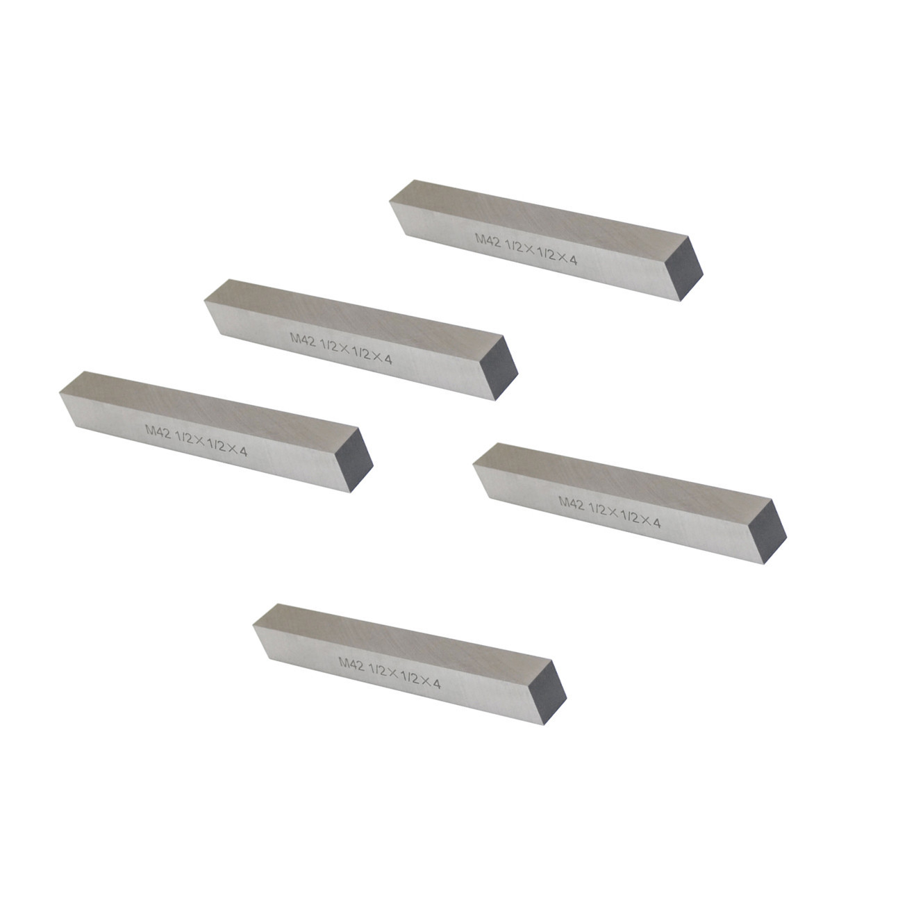 5 PC M42 Cobalt Steel Square Lathe Tool Bits Milling Fly Cutter 1/2" x 1/2" x 4"