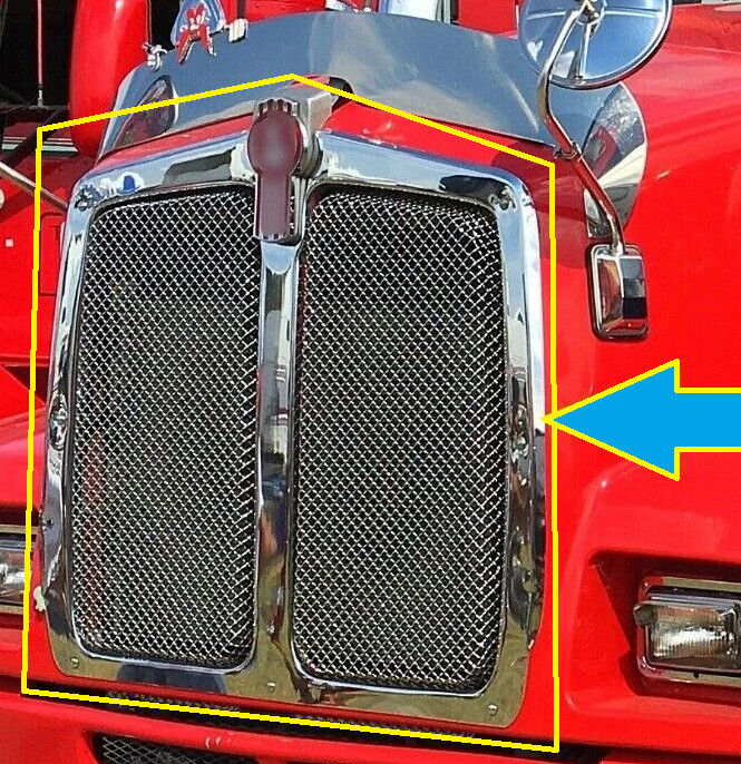 KW T600 Aftermarket Stainless Steel Grille Frame (NO MESH INCLUDED)