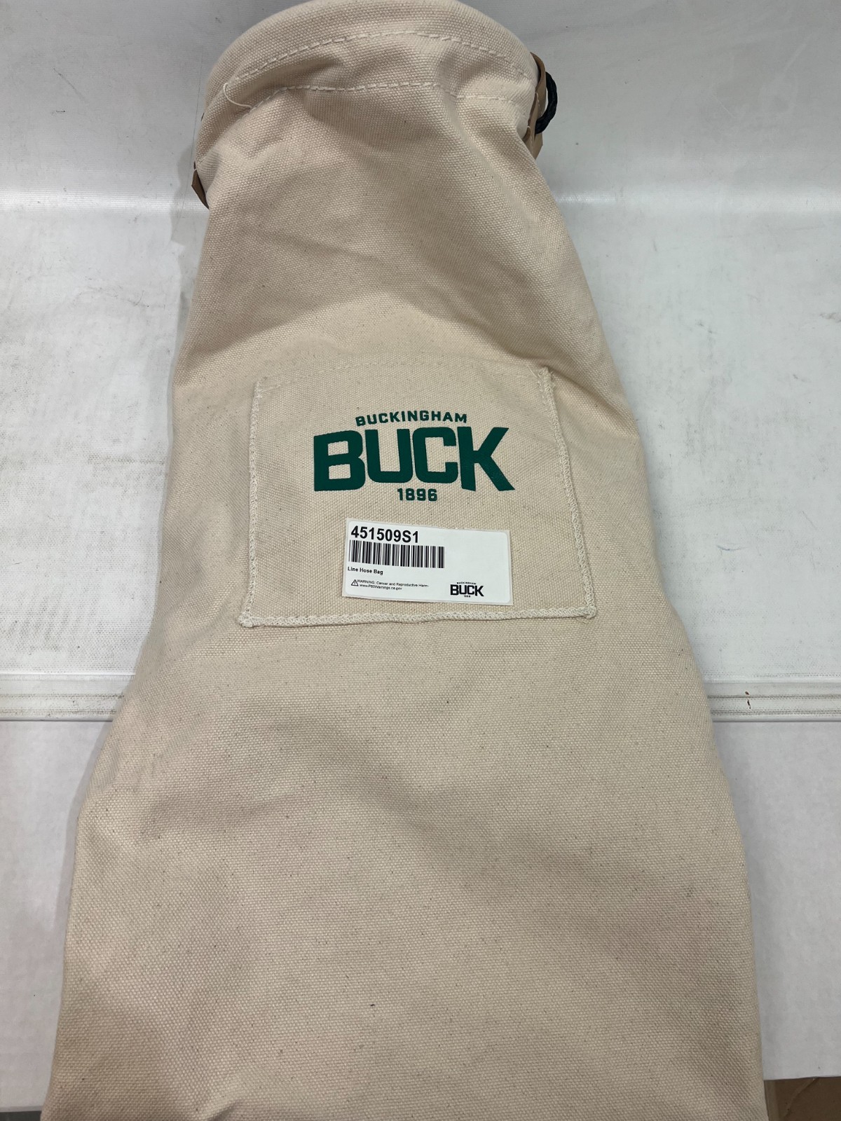 BUCKINGHAM MFG, LINE HOSE BAG W/SWIVEL SNAP, 451509S1
