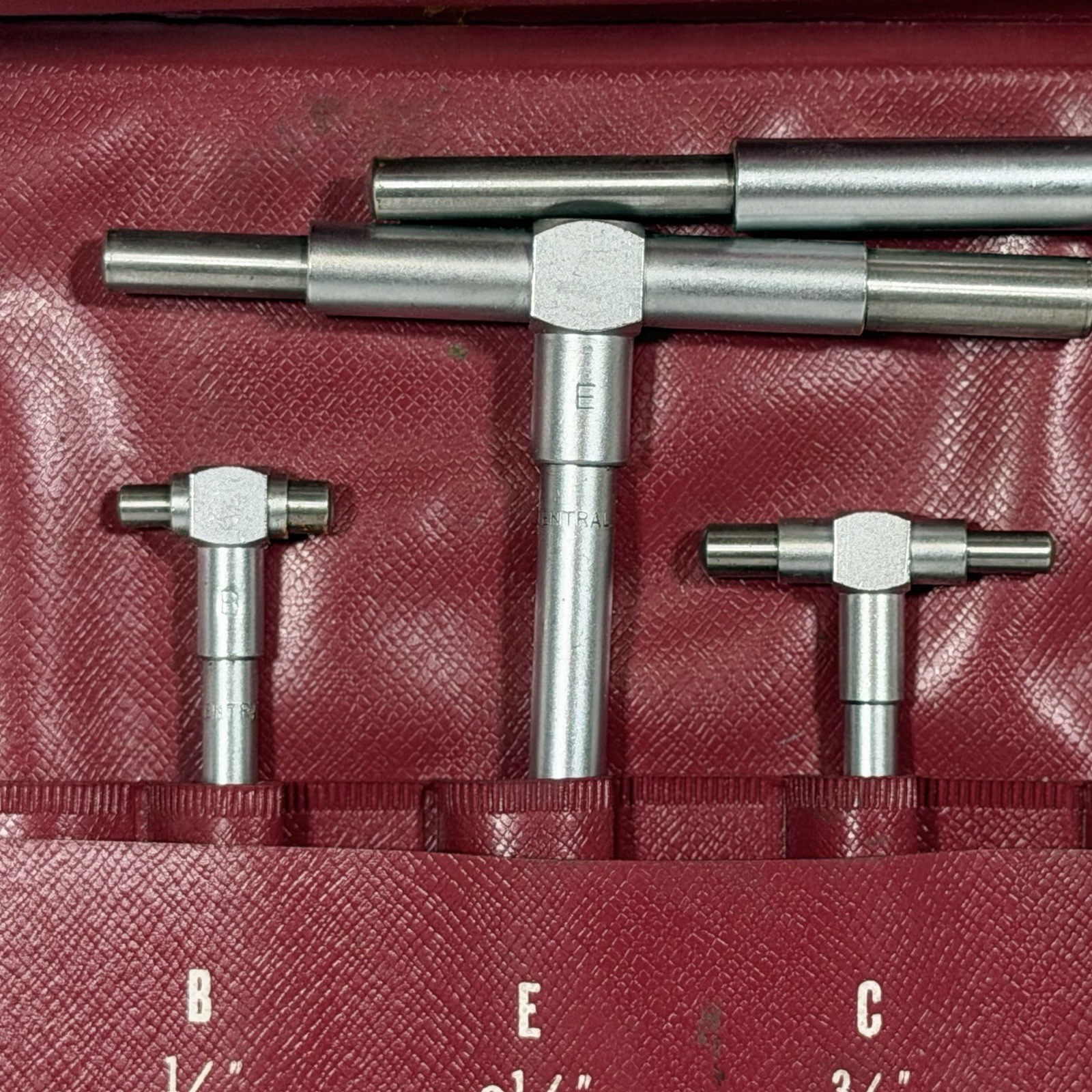 CENTRAL TOOLS INC. TELESCOPING GAGES 6 PCS SET (5/16" - 6")