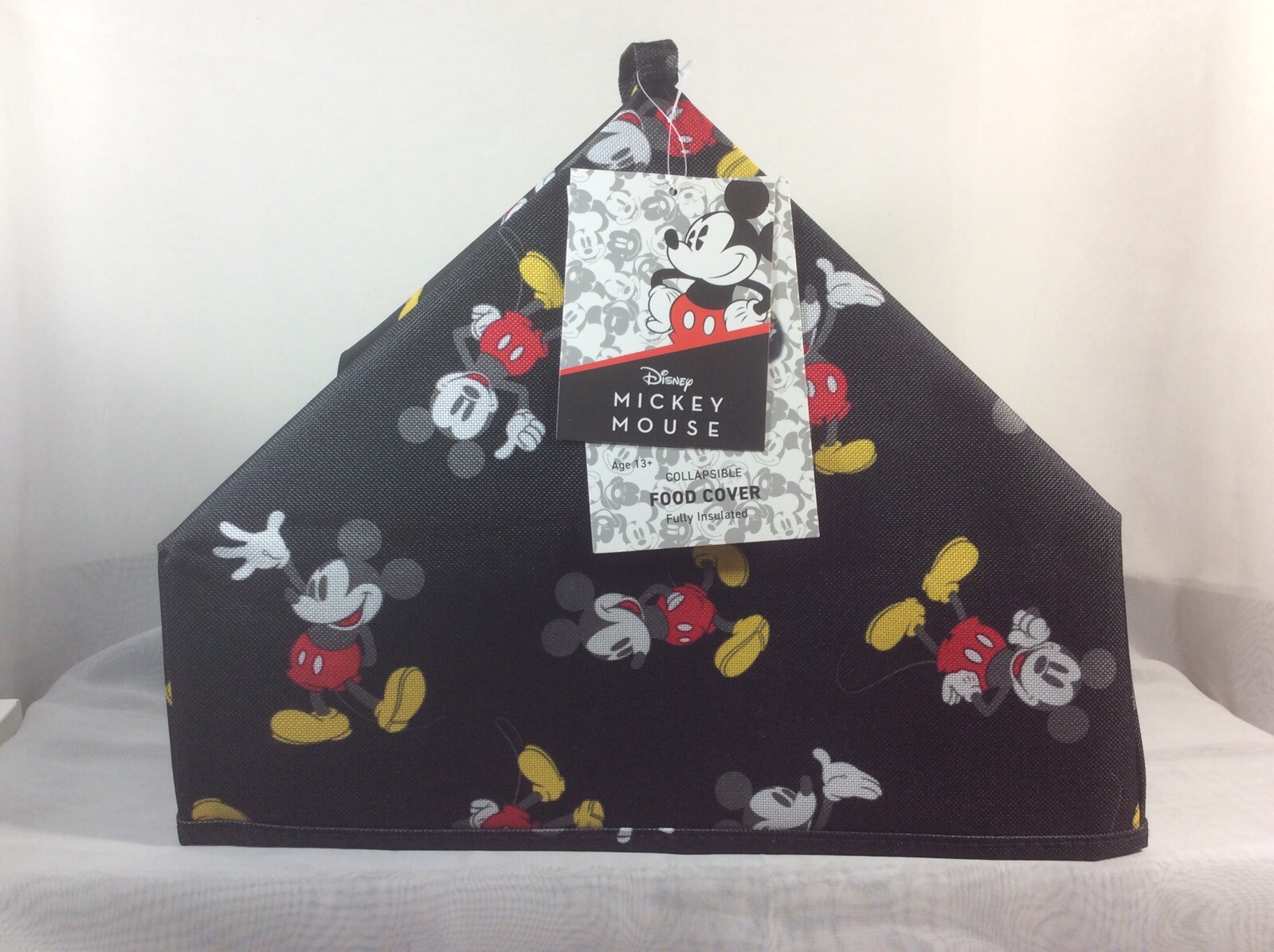 Disney Mickey Mouse Picnic Time Thermal Insulated Collapsible Food Cover Black