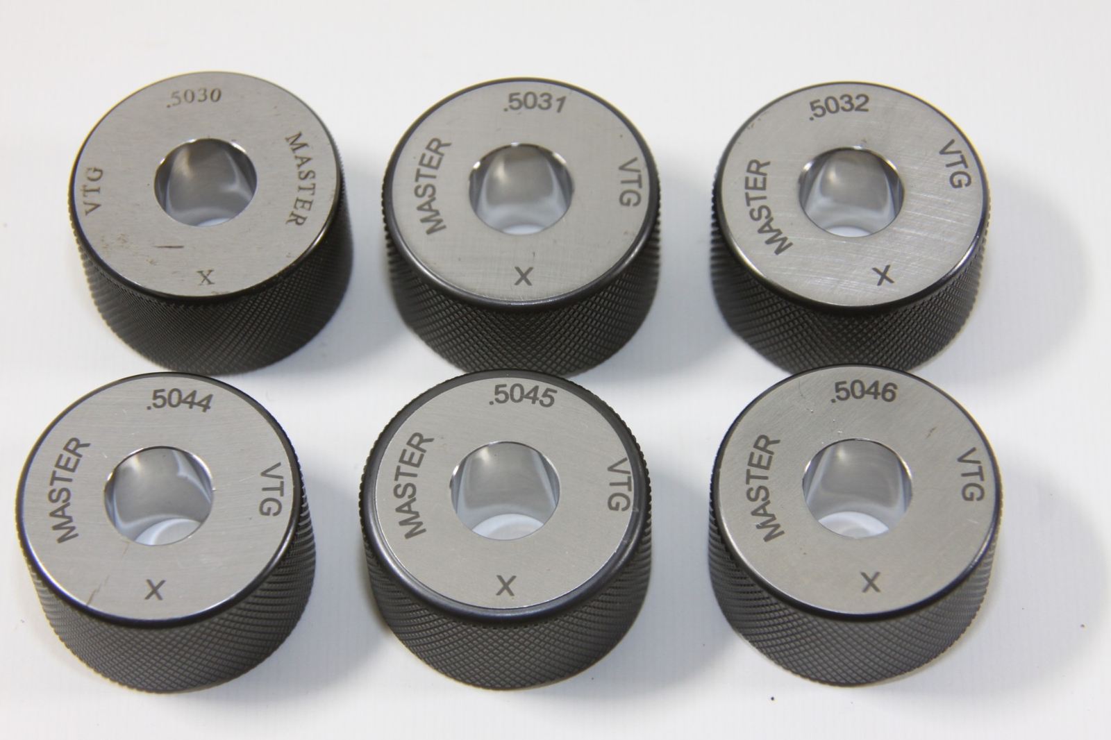 VERMONT GAGE MASTER RING GAGE STEEL X .5030-.5032 & X .5044-.5046 PN 231205310