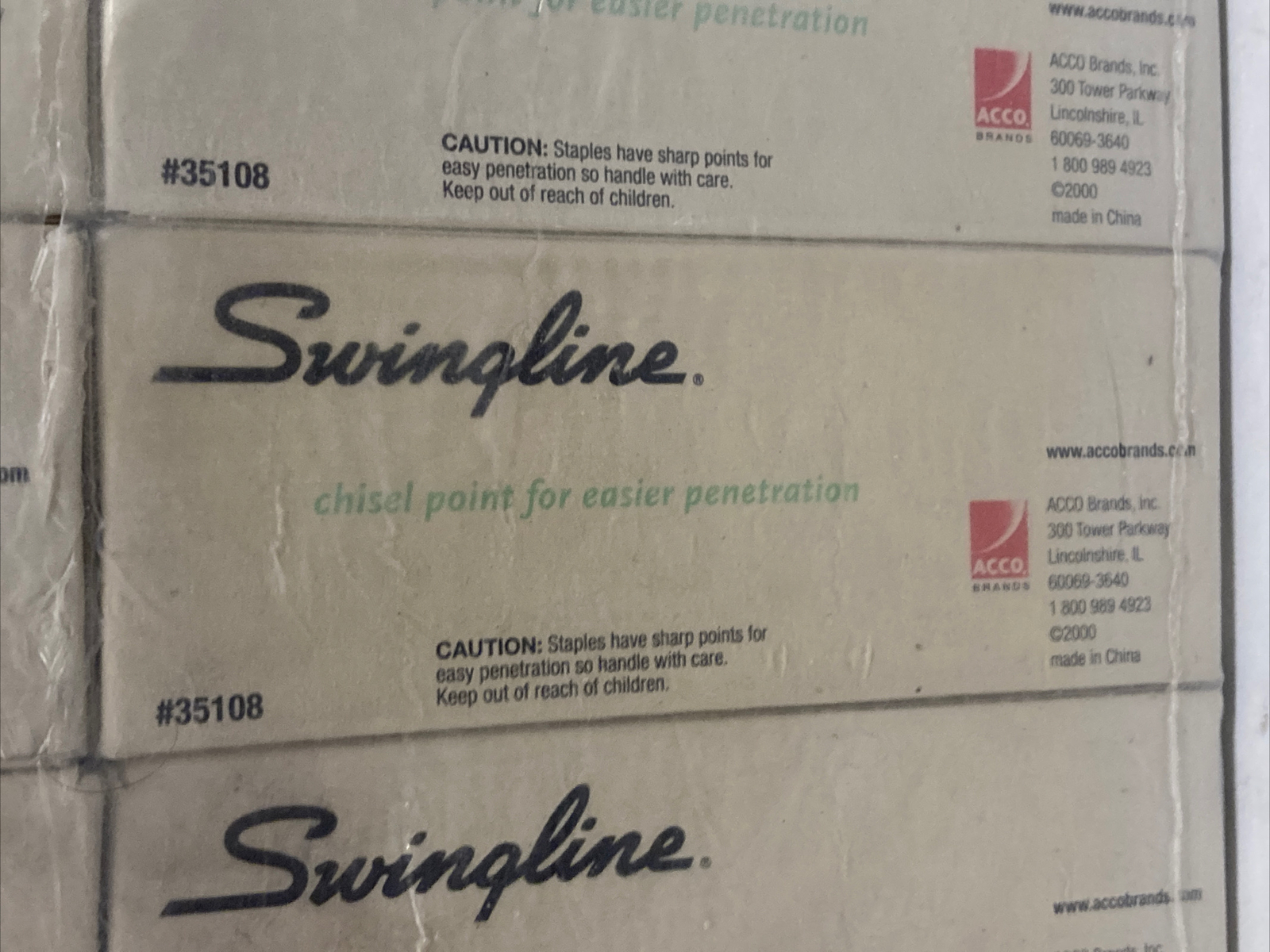 Swingline Staples Chisel Point