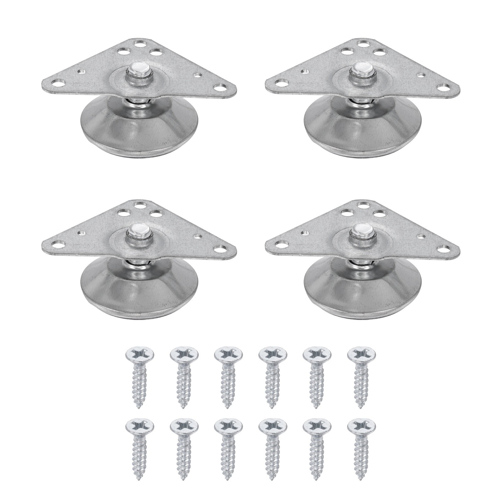 4Pcs Furniture Leveling Feet, Adjustable Metal Feet Levelers (26 x 11 x 39mm)