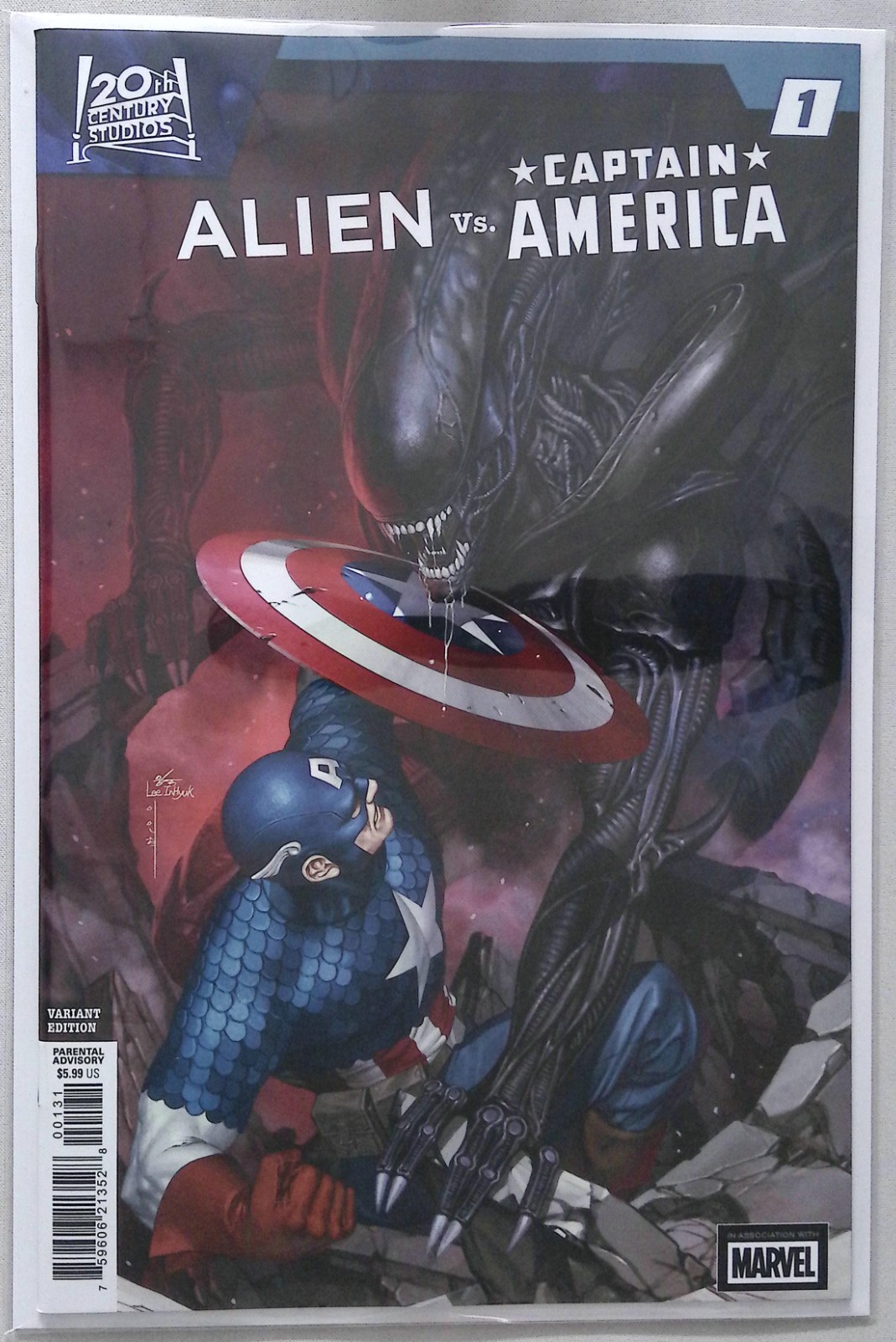 ALIEN VS. CAPTAIN AMERICA #1 INHYUK LEE VARIANT (MARVEL COMICS 2025)