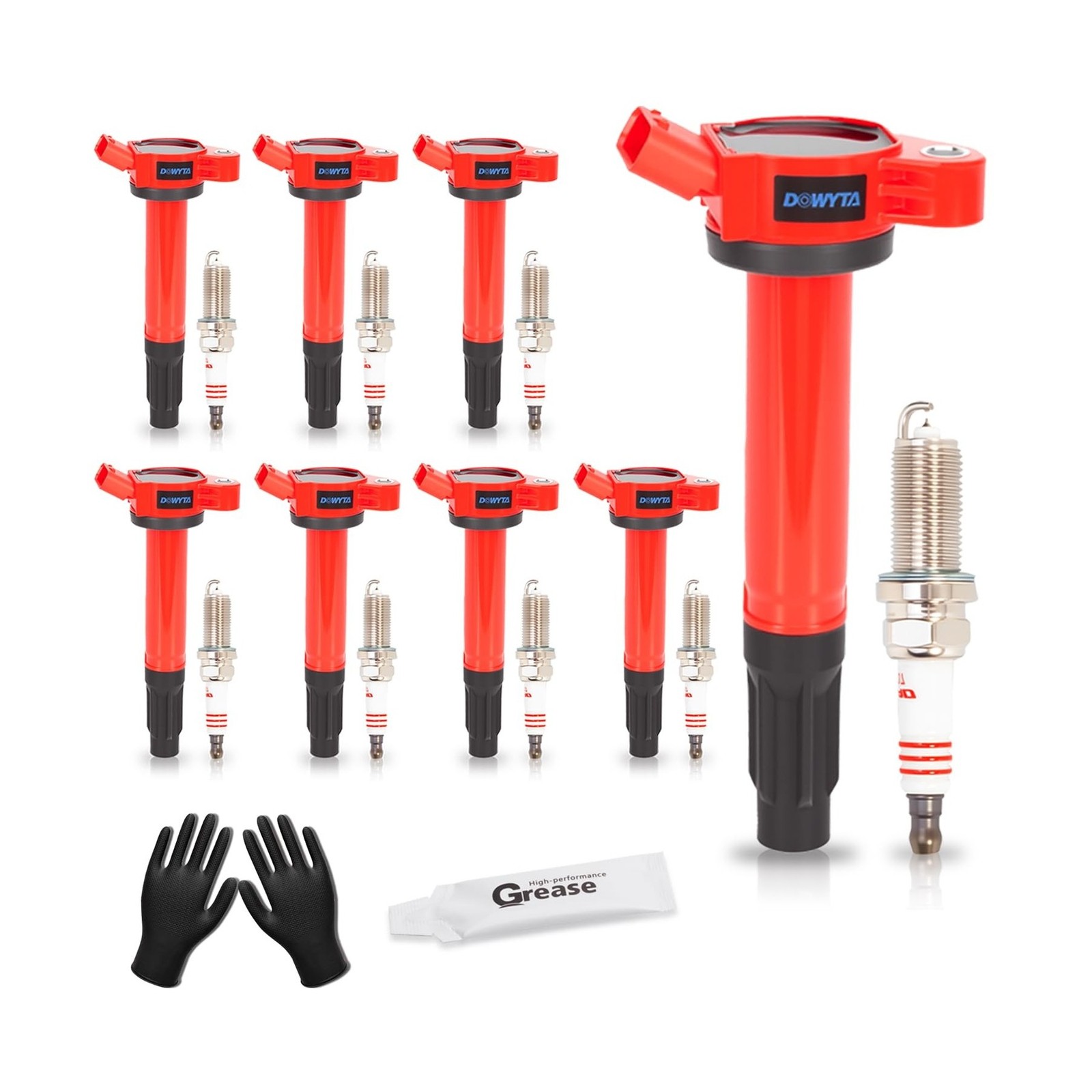 Upgraded Set of 8 Ignition Coil Pack and Spark Plugs Fit For Toyota Tundra 20...