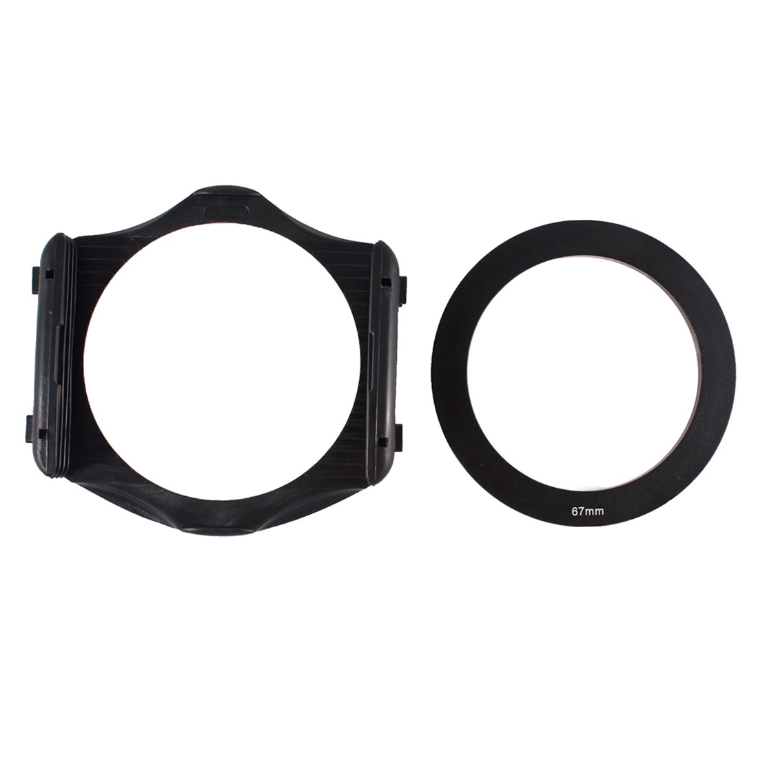 3-Slot Filter Holder + 67mm Aluminum Adapter Ring for Cokin P Series DSLR