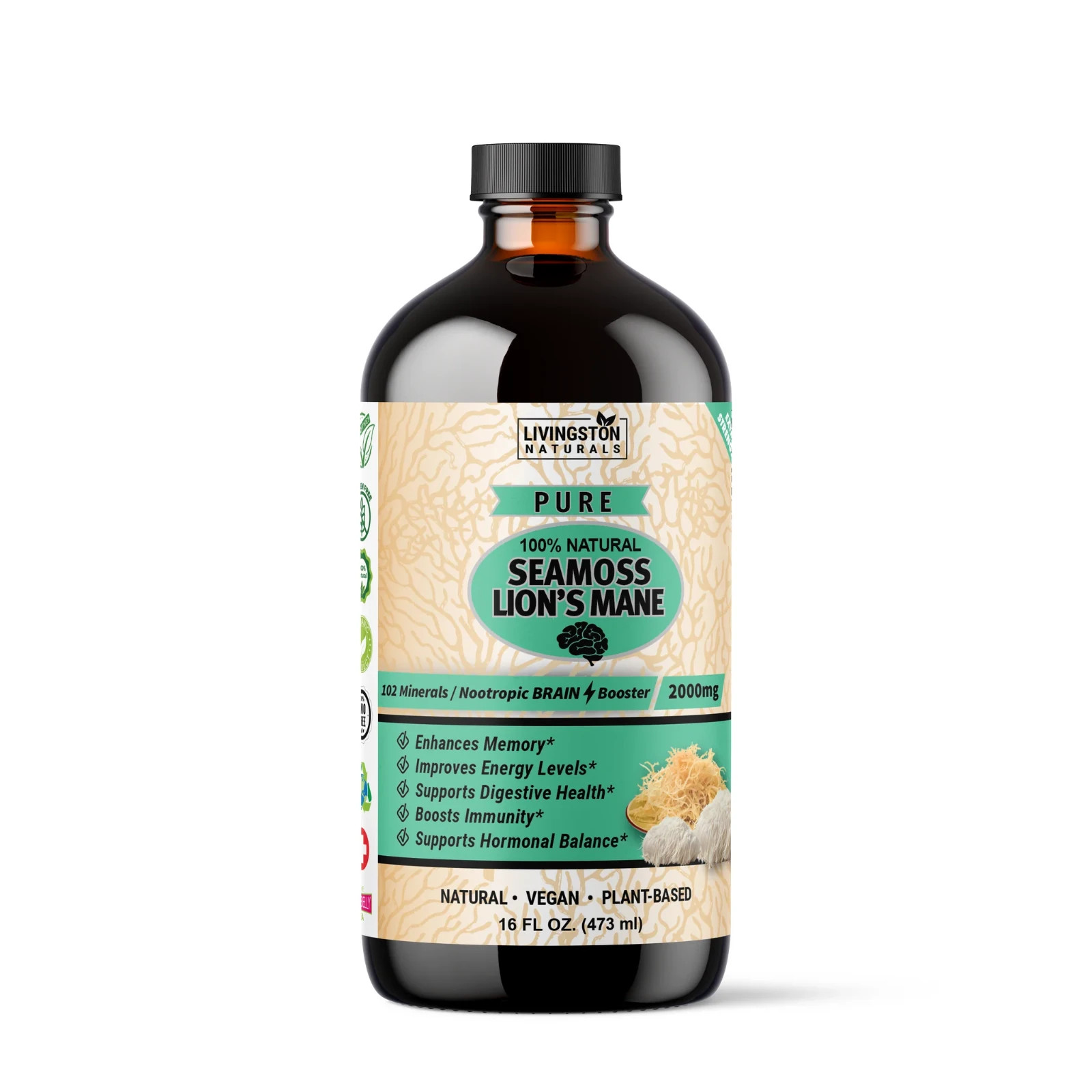 PURE SEAMOSS LION'S MANE - NATURAL HERBAL LABS
