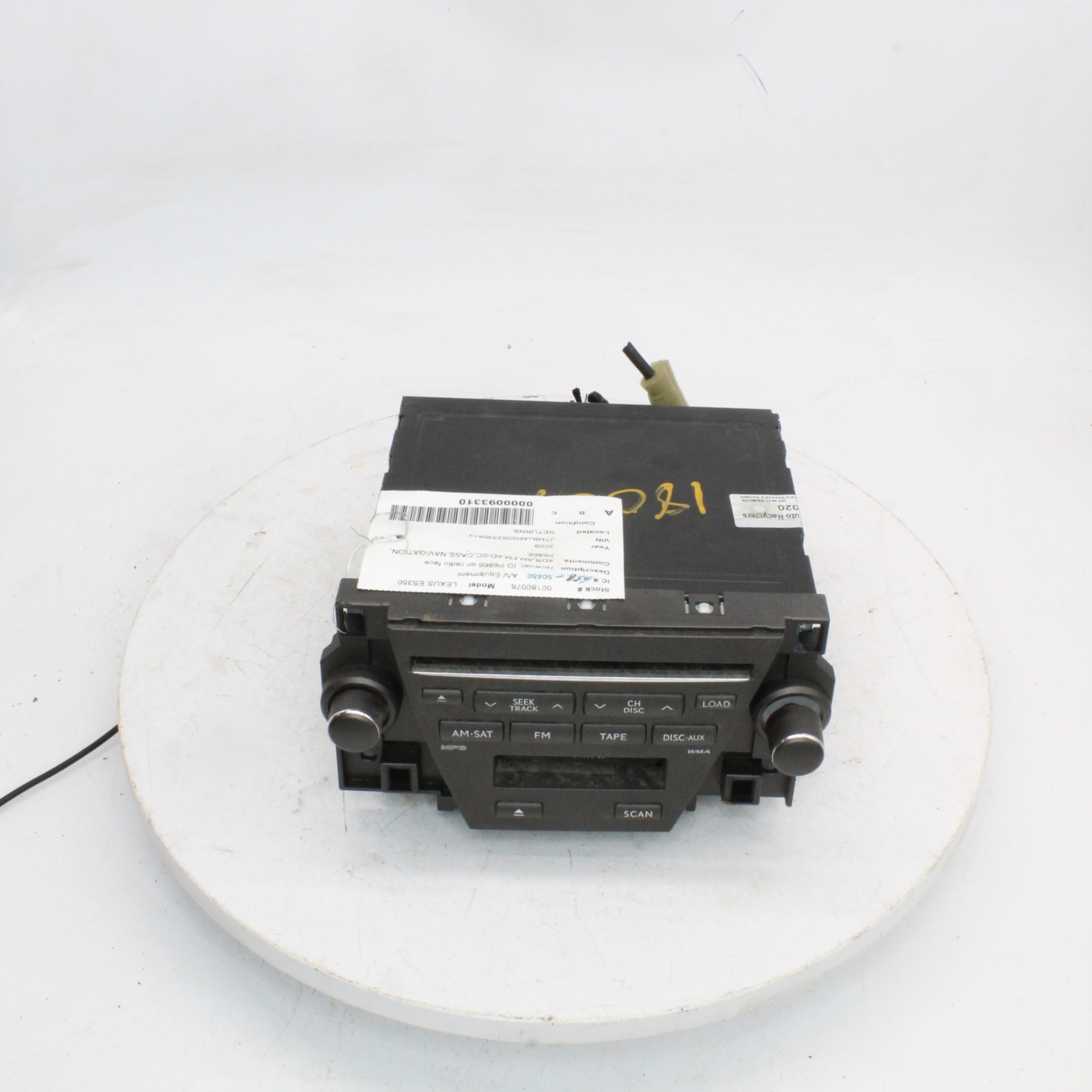 2009 Lexus ES350 Radio Receiver Part Number - 638-50450