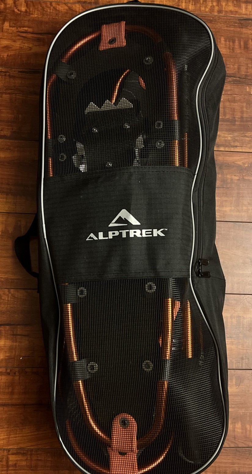 Alptrek 825 Snowshoe  & Carry Bag, Black/Orange Medium Up to 200 lbs