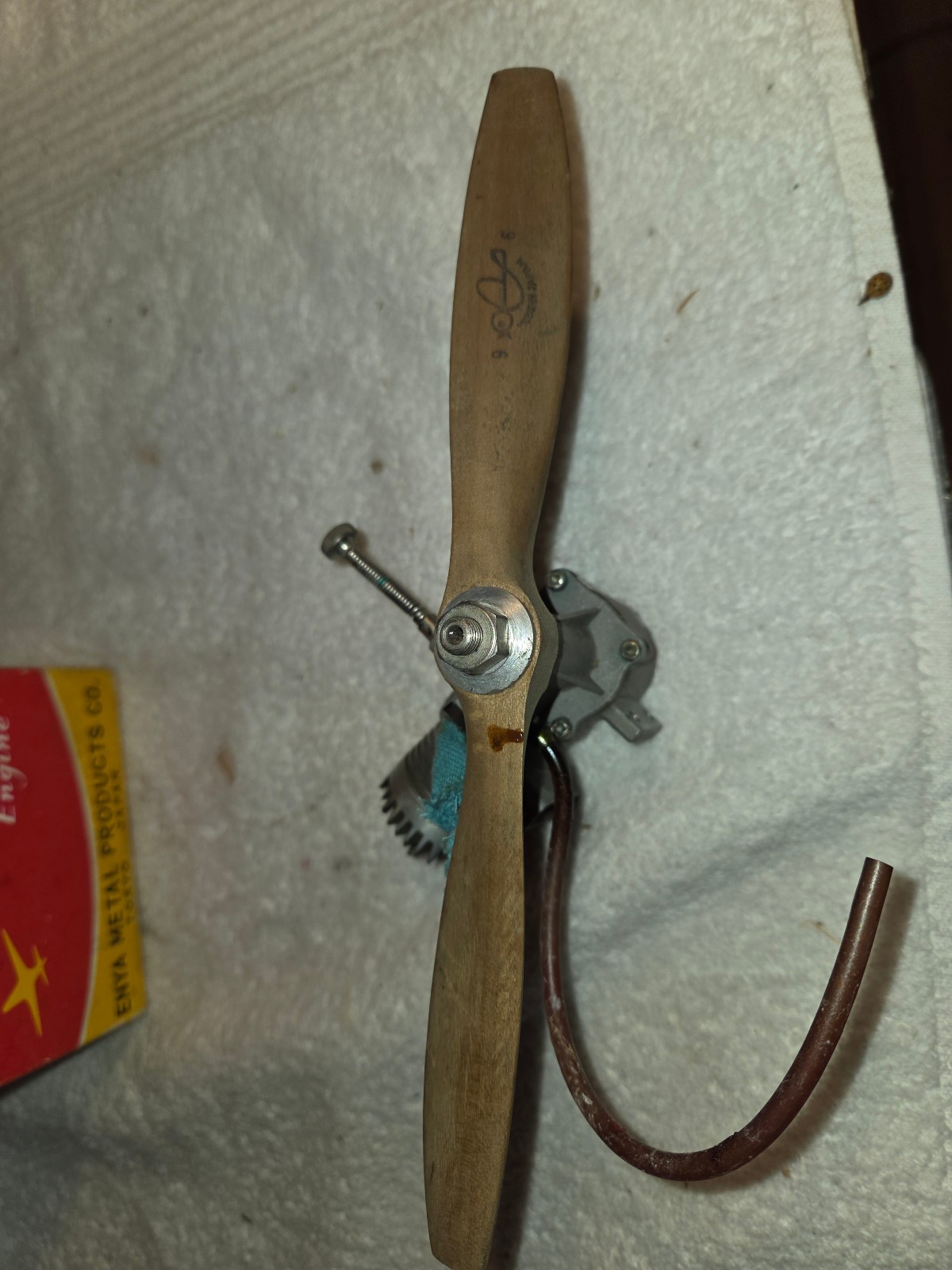 "Enya 29 Model Airplane Engine UNTESTED With Box & Propeller