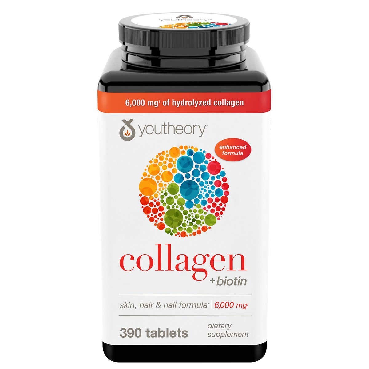Youtheory Collagen & Biotin Supplement 390 Count