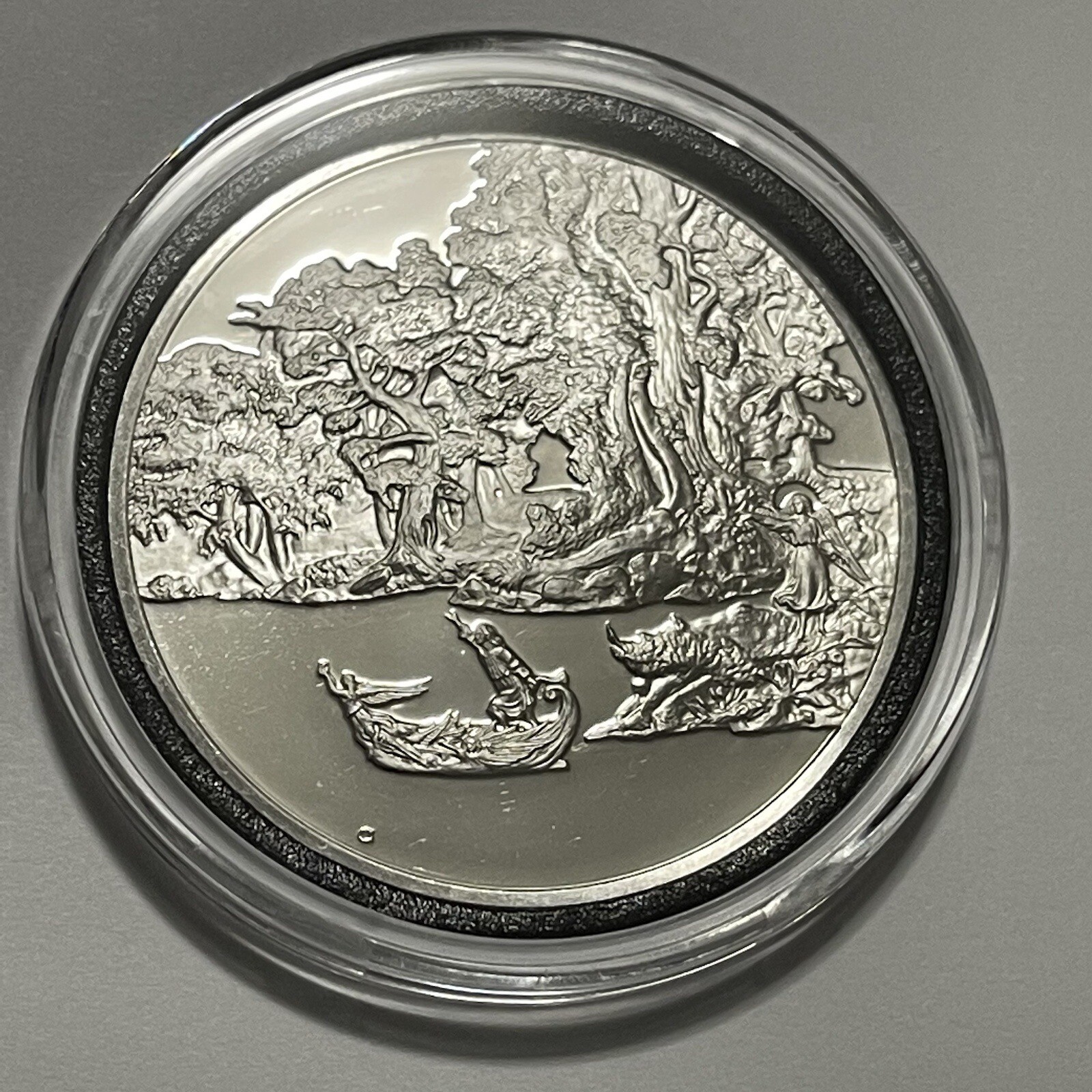 1842 Voyage of Life Youth Thomas Cole Sterling Silver Proof Coin Round Medal Art